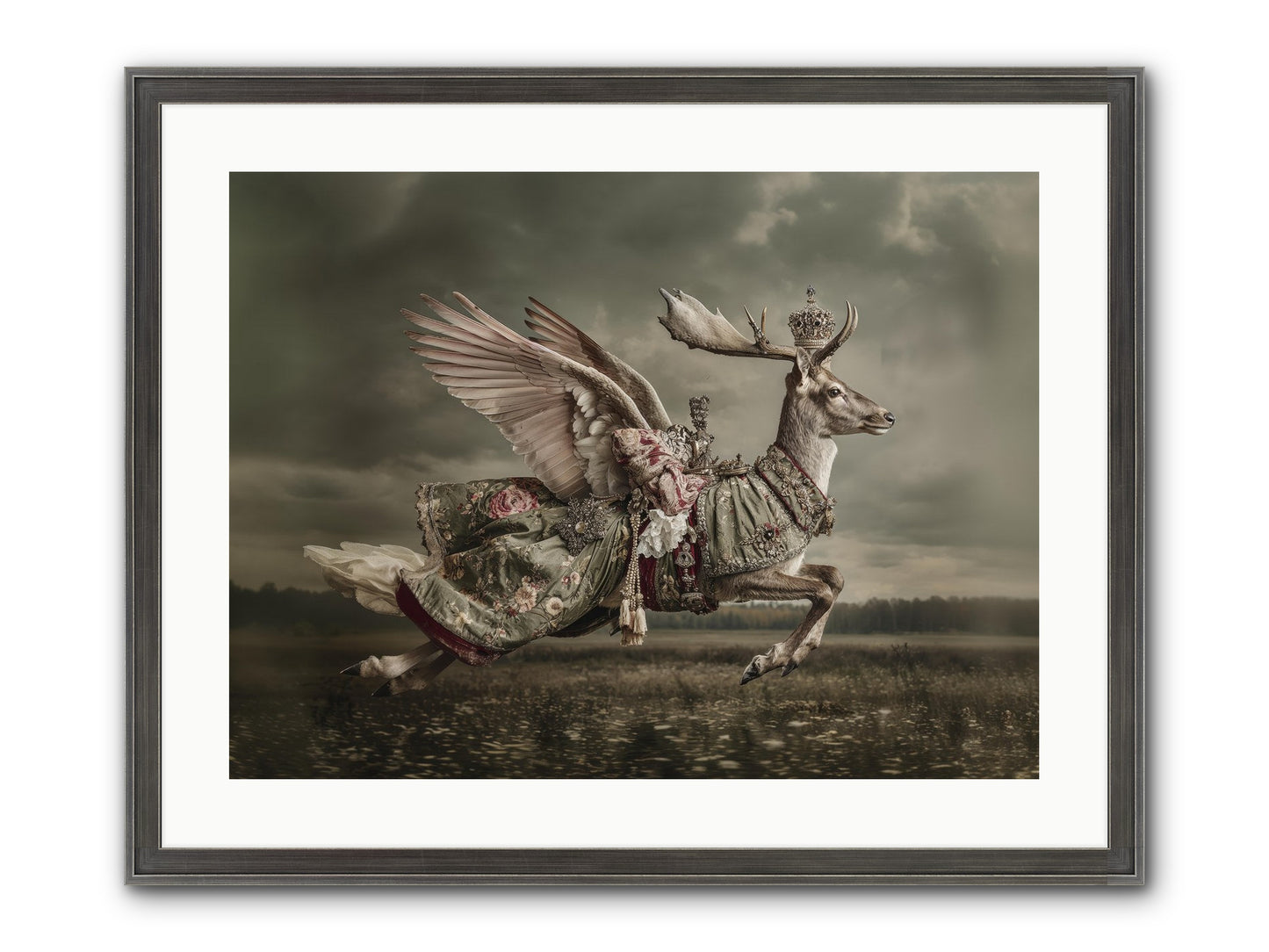 When The Orchard Slept Framed Print - Slimwoods Black/Silver 24x18
