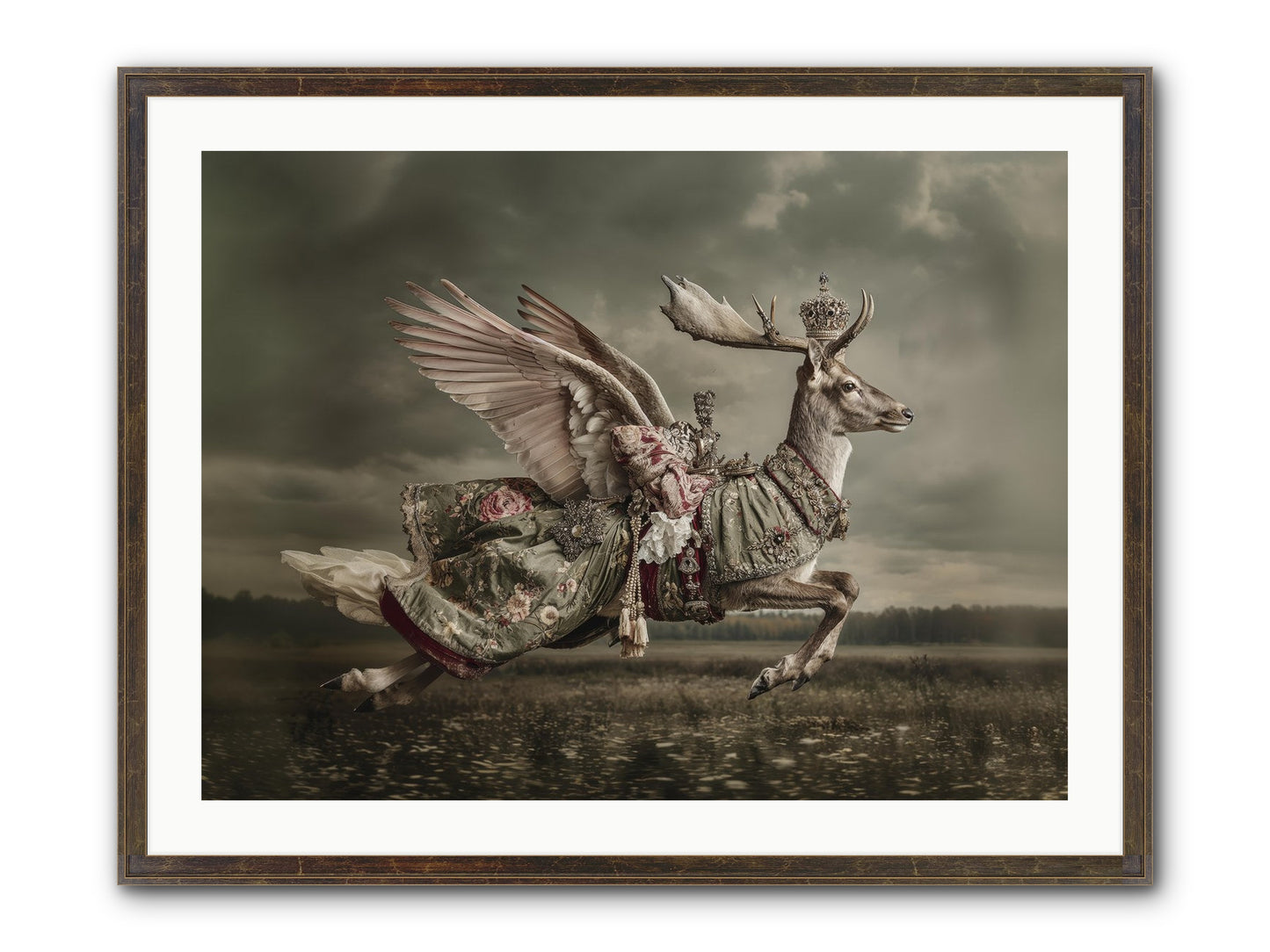 When The Orchard Slept Framed Print - Slimwoods Black/Gold 32x24