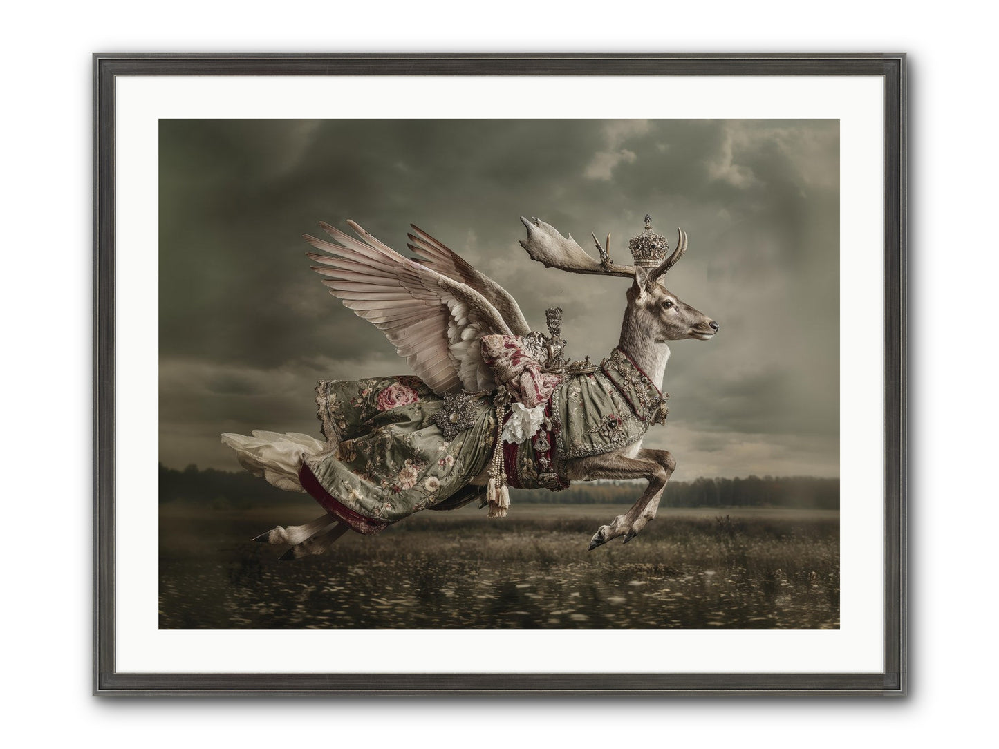 When The Orchard Slept Framed Print - Slimwoods Black/Silver 32x24