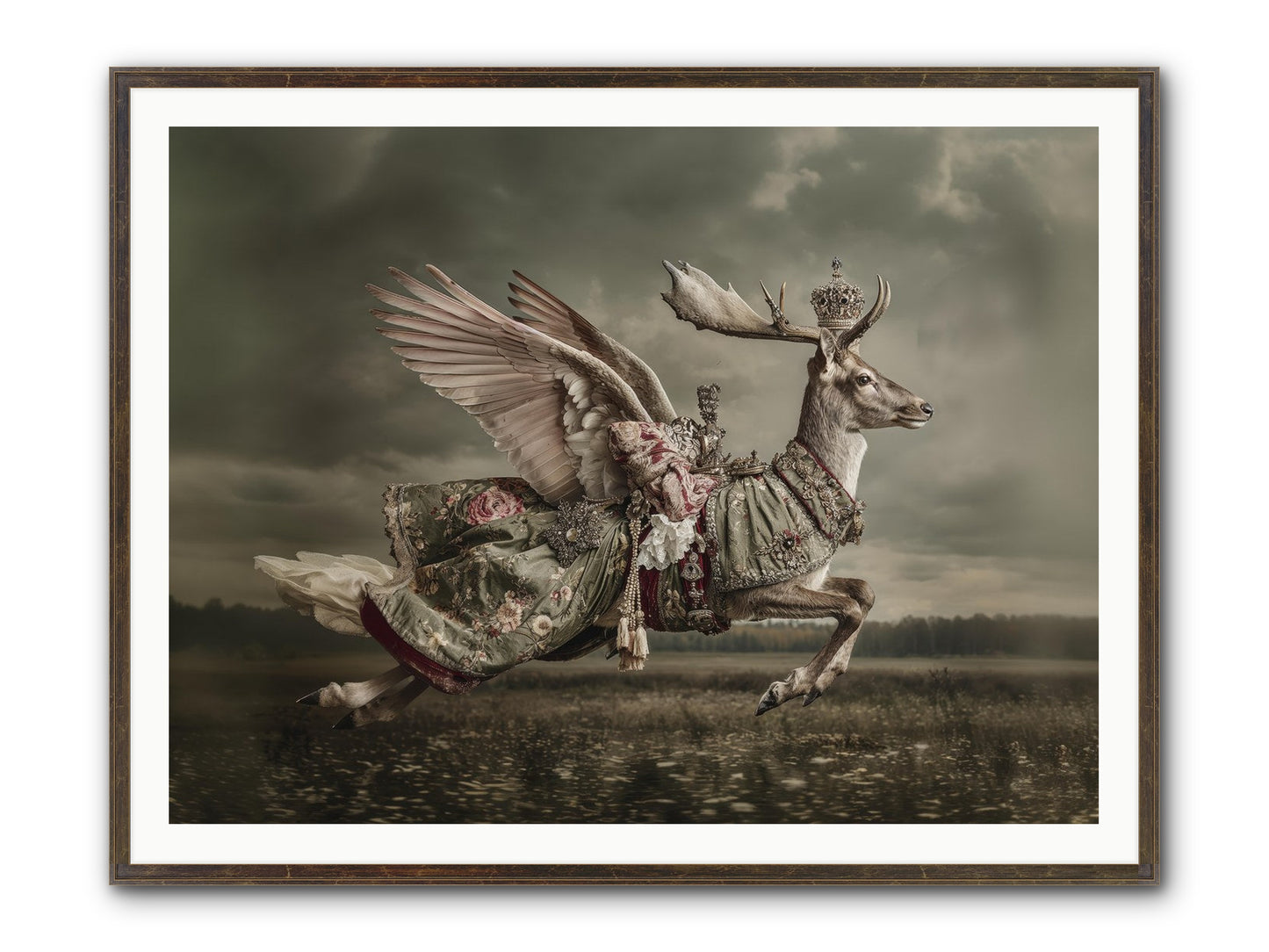When The Orchard Slept Framed Print - Slimwoods Black/Gold 48x36