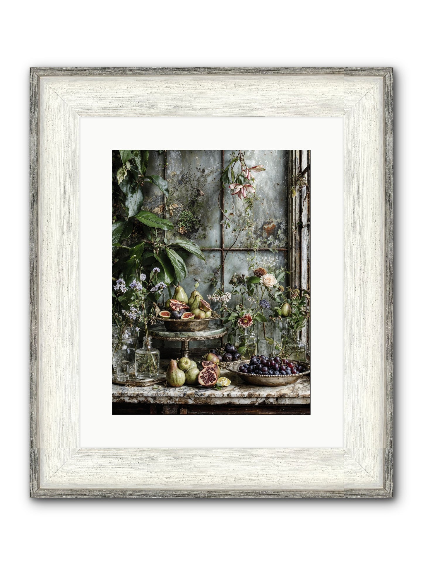 When Time Stops Mattering Framed Print - Driftwood White 12x16