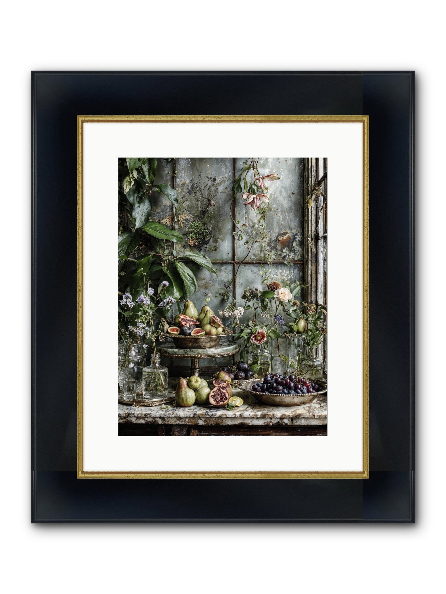 When Time Stops Mattering Framed Print - Wide Black w/Gold 12x16