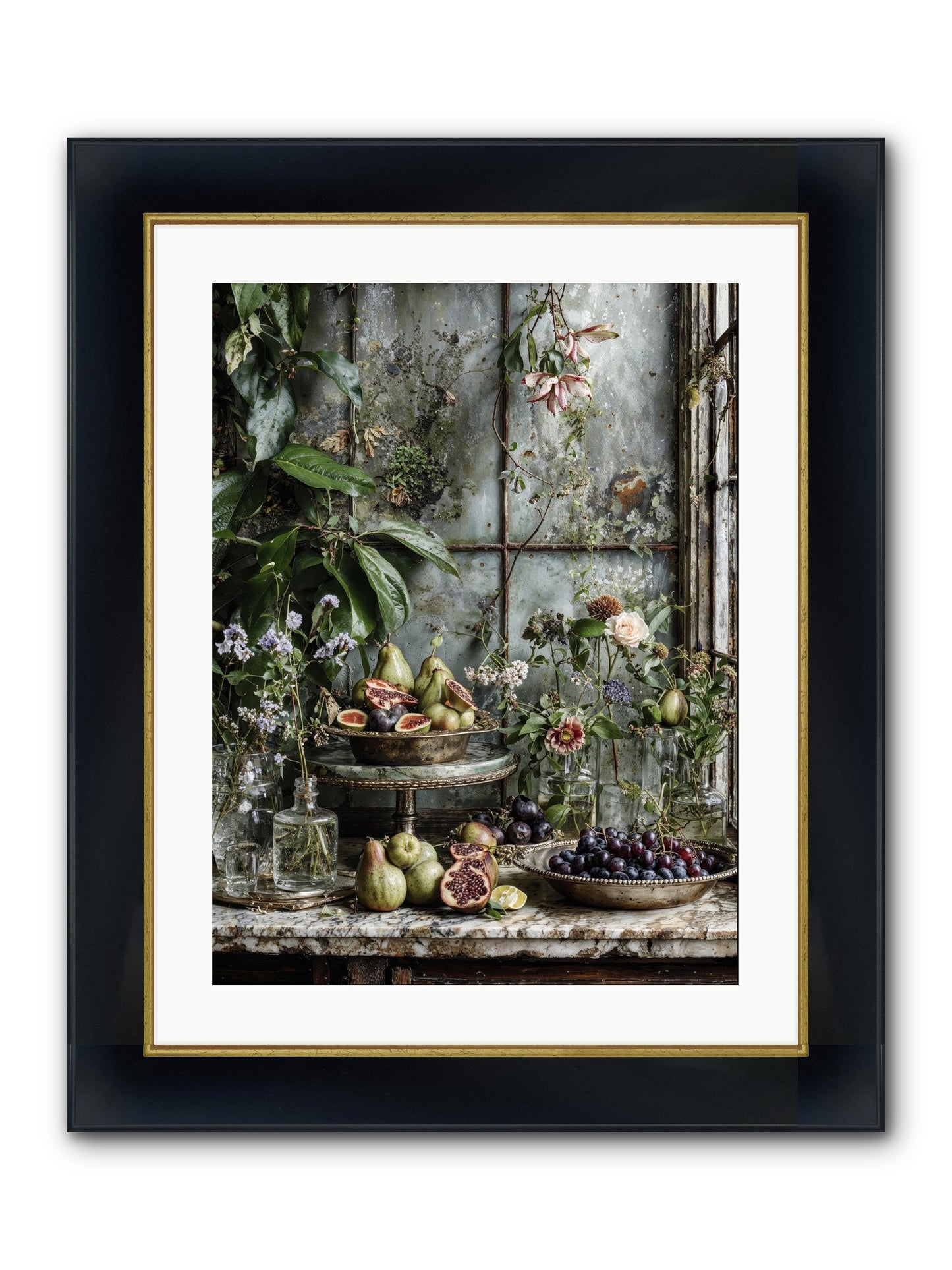 When Time Stops Mattering Framed Print - Wide Black w/Gold 18x24