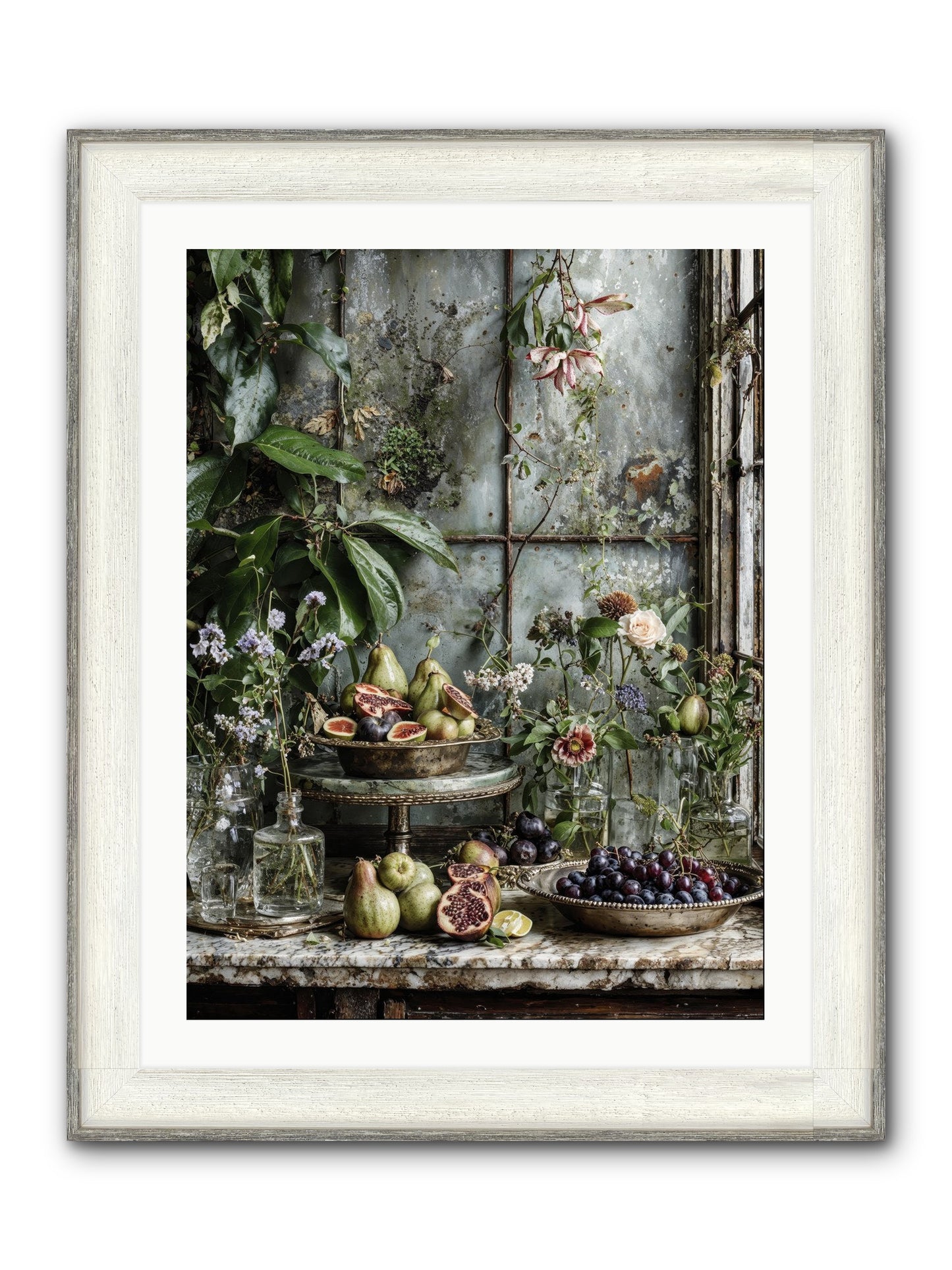 When Time Stops Mattering Framed Print - Driftwood White 24x32
