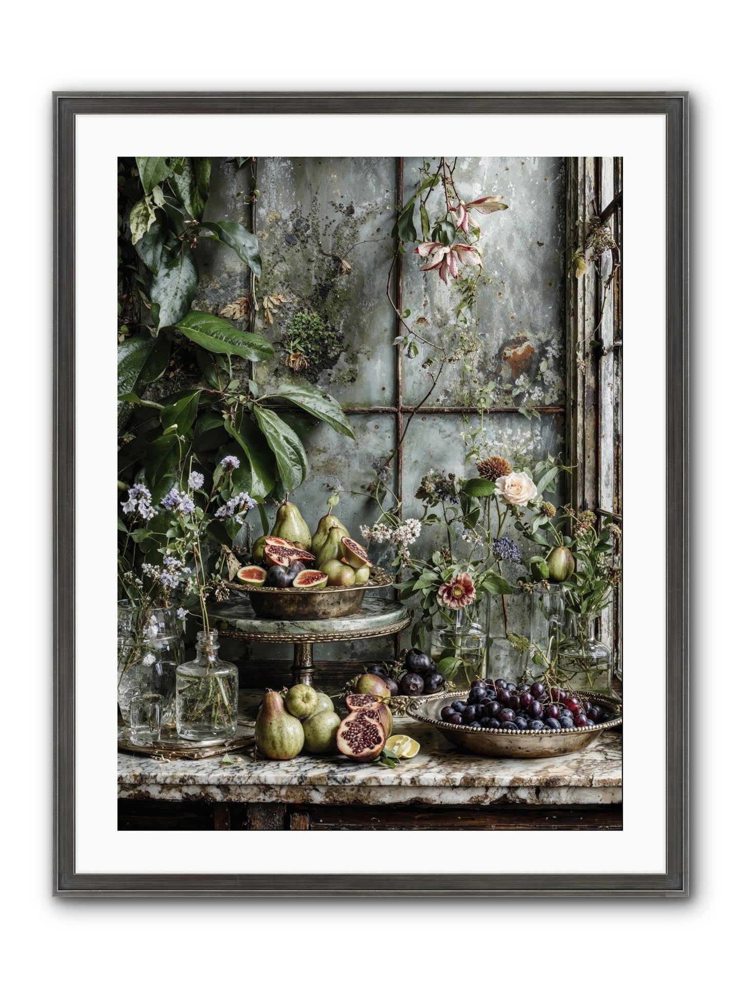 When Time Stops Mattering Framed Print - Slimwoods Black/Silver 24x32