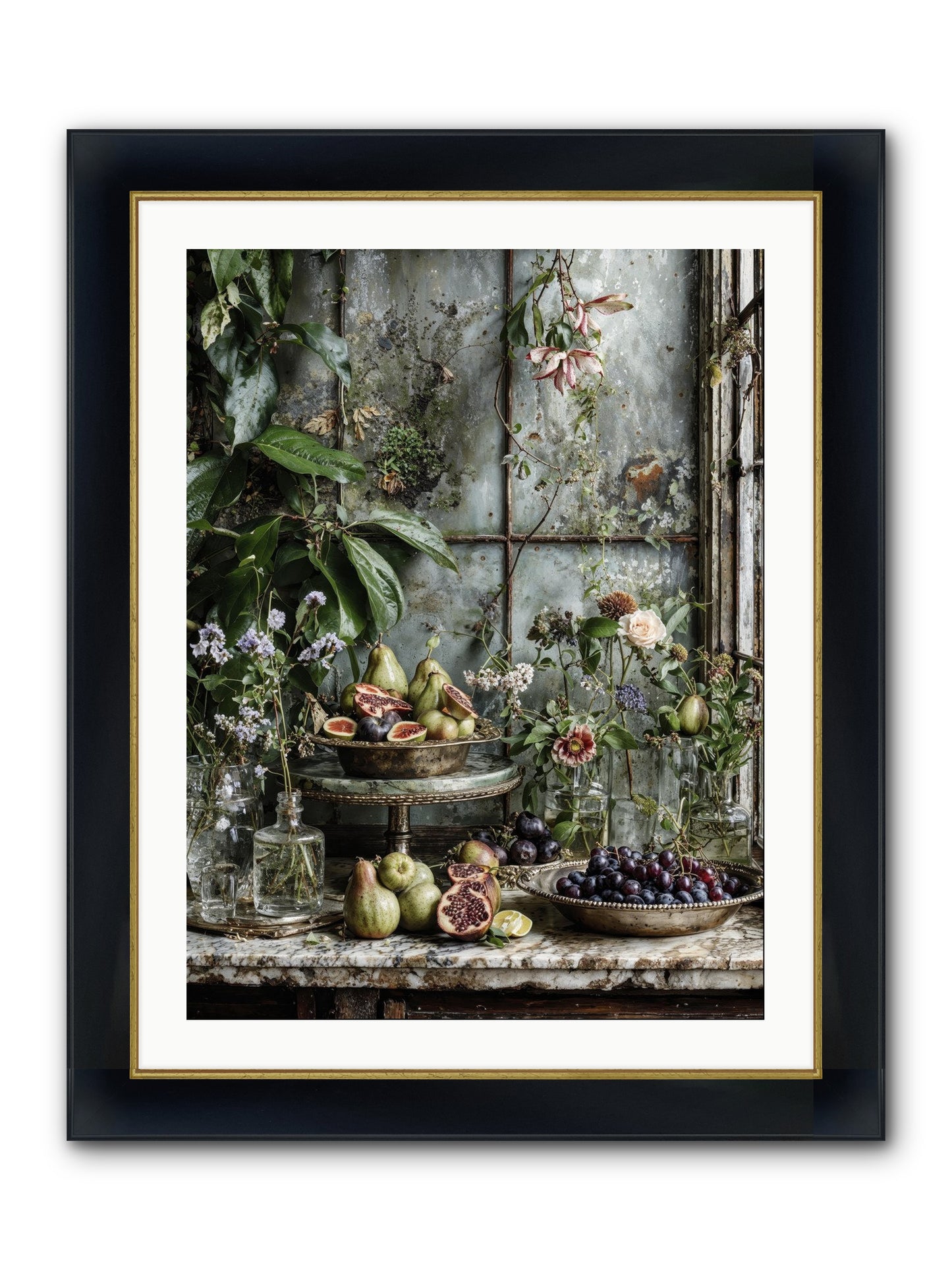 When Time Stops Mattering Framed Print - Wide Black w/Gold 24x32