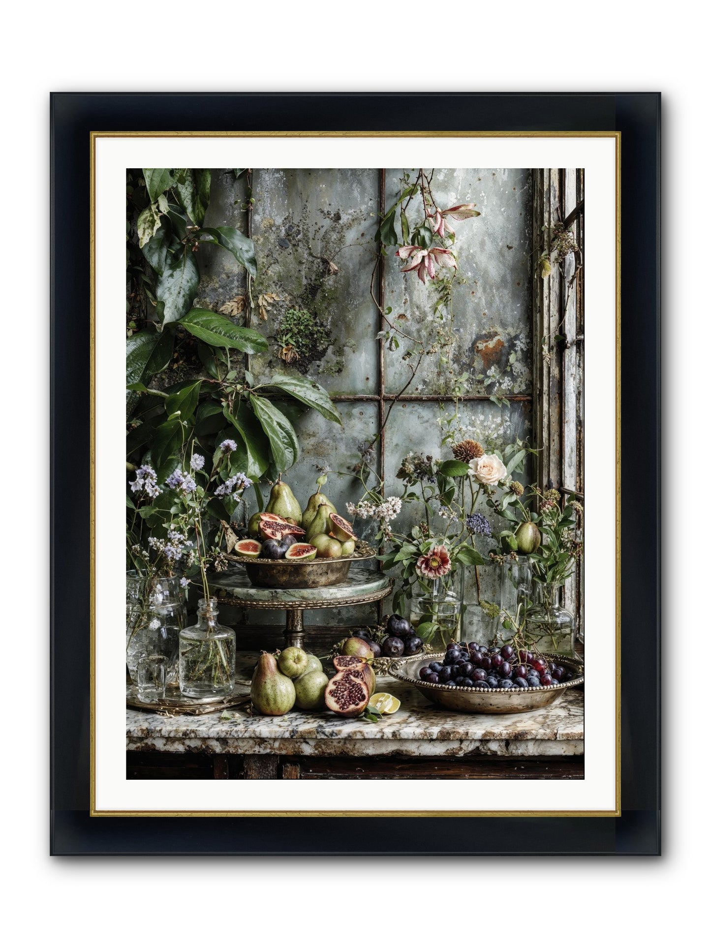 When Time Stops Mattering Framed Print - Wide Black w/Gold 30x40