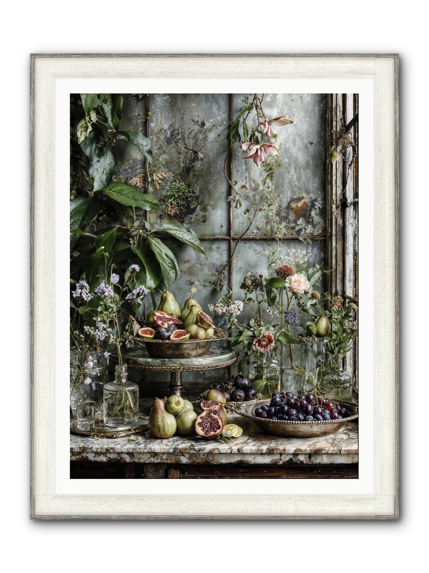 When Time Stops Mattering Framed Print - Driftwood White 36x48