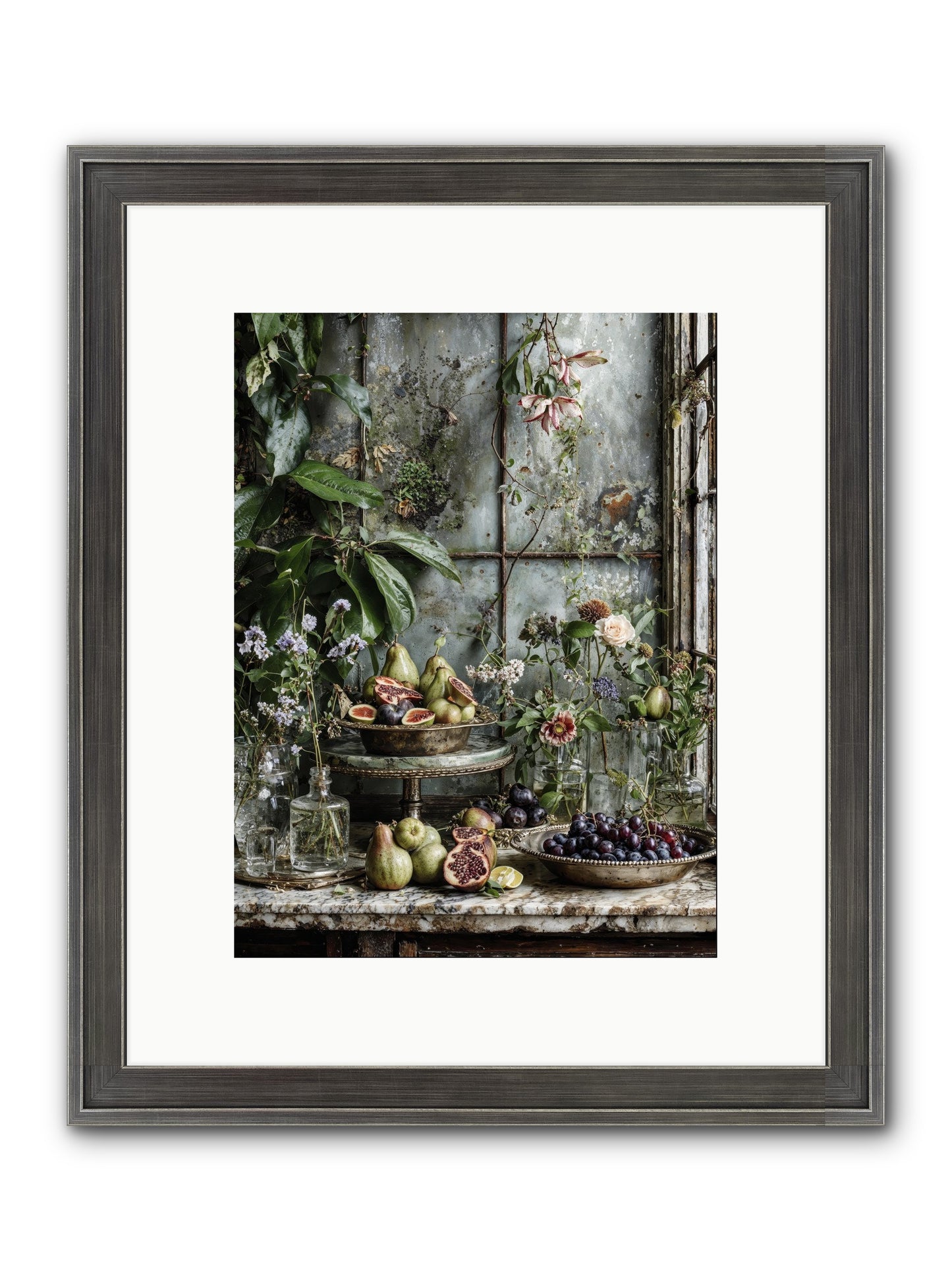 When Time Stops Mattering Framed Print - Slimwoods Black/Silver 9x12
