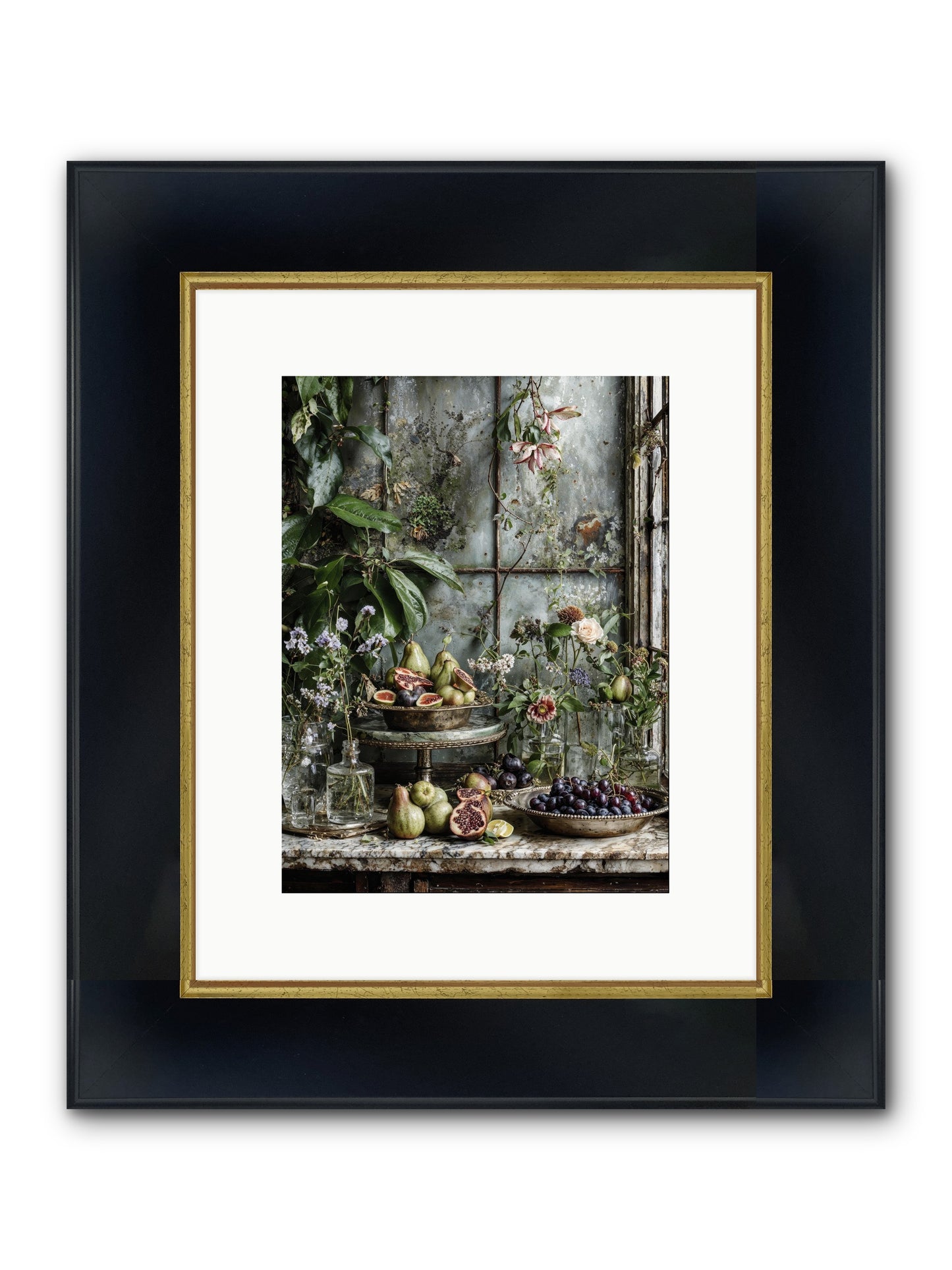 When Time Stops Mattering Framed Print - Wide Black w/Gold 9x12