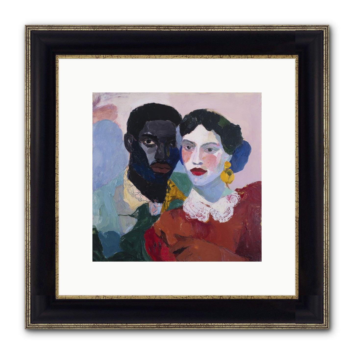 When Vermillion Was Truth Framed Print - Black & Gold 10x10