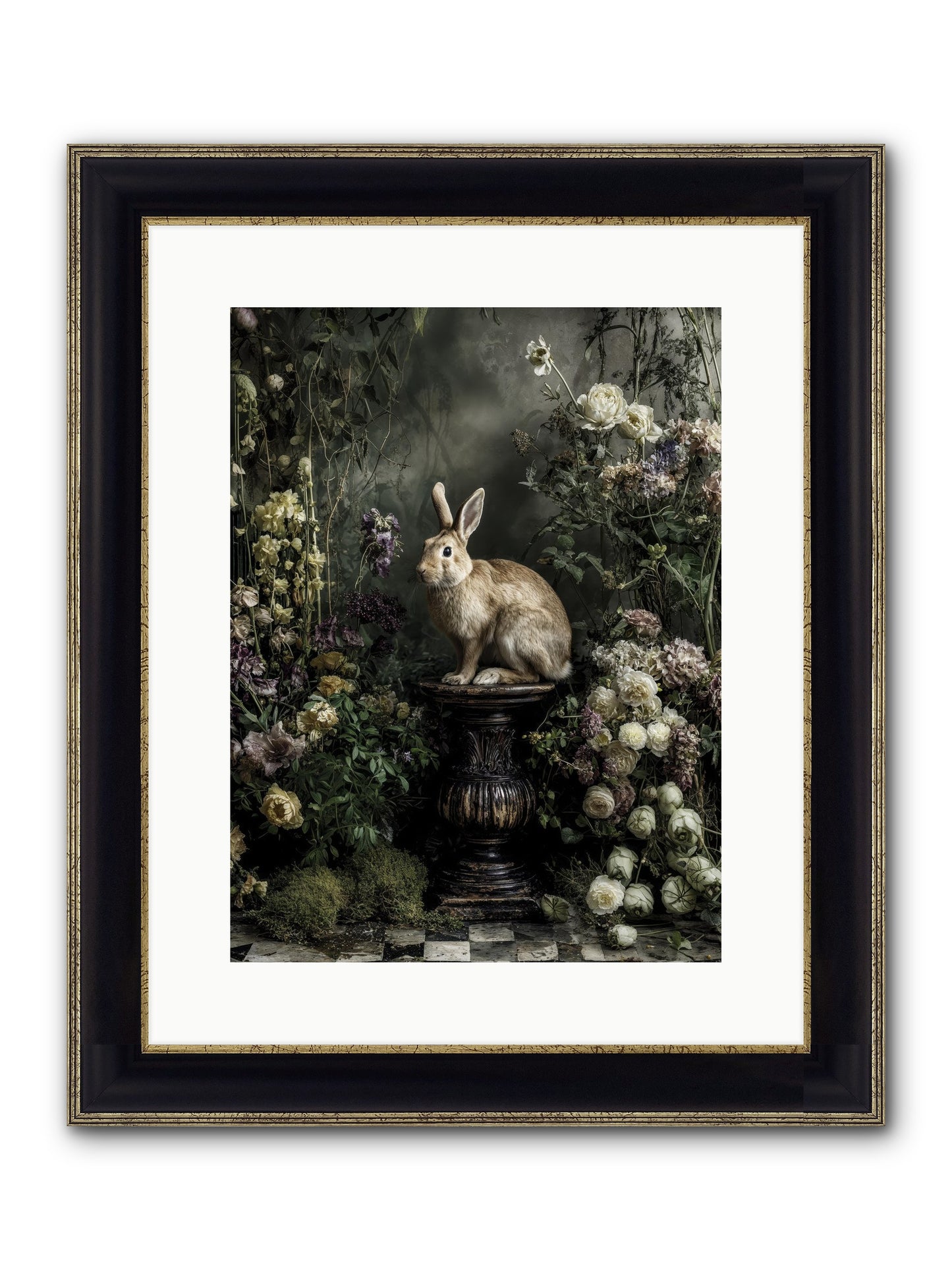 Where Angels Converge Framed Print - Black & Gold 12x16