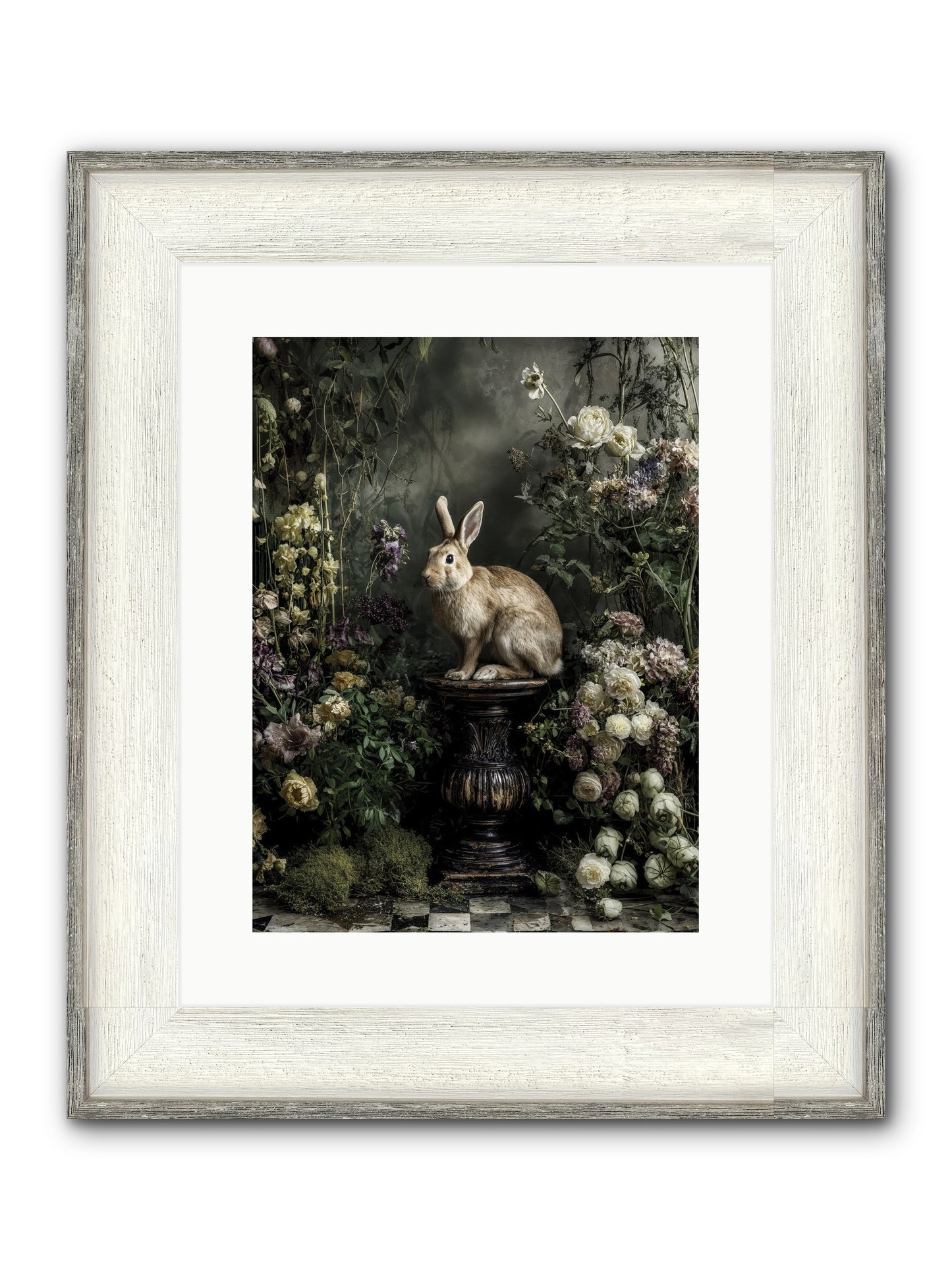 Where Angels Converge Framed Print - Driftwood White 12x16