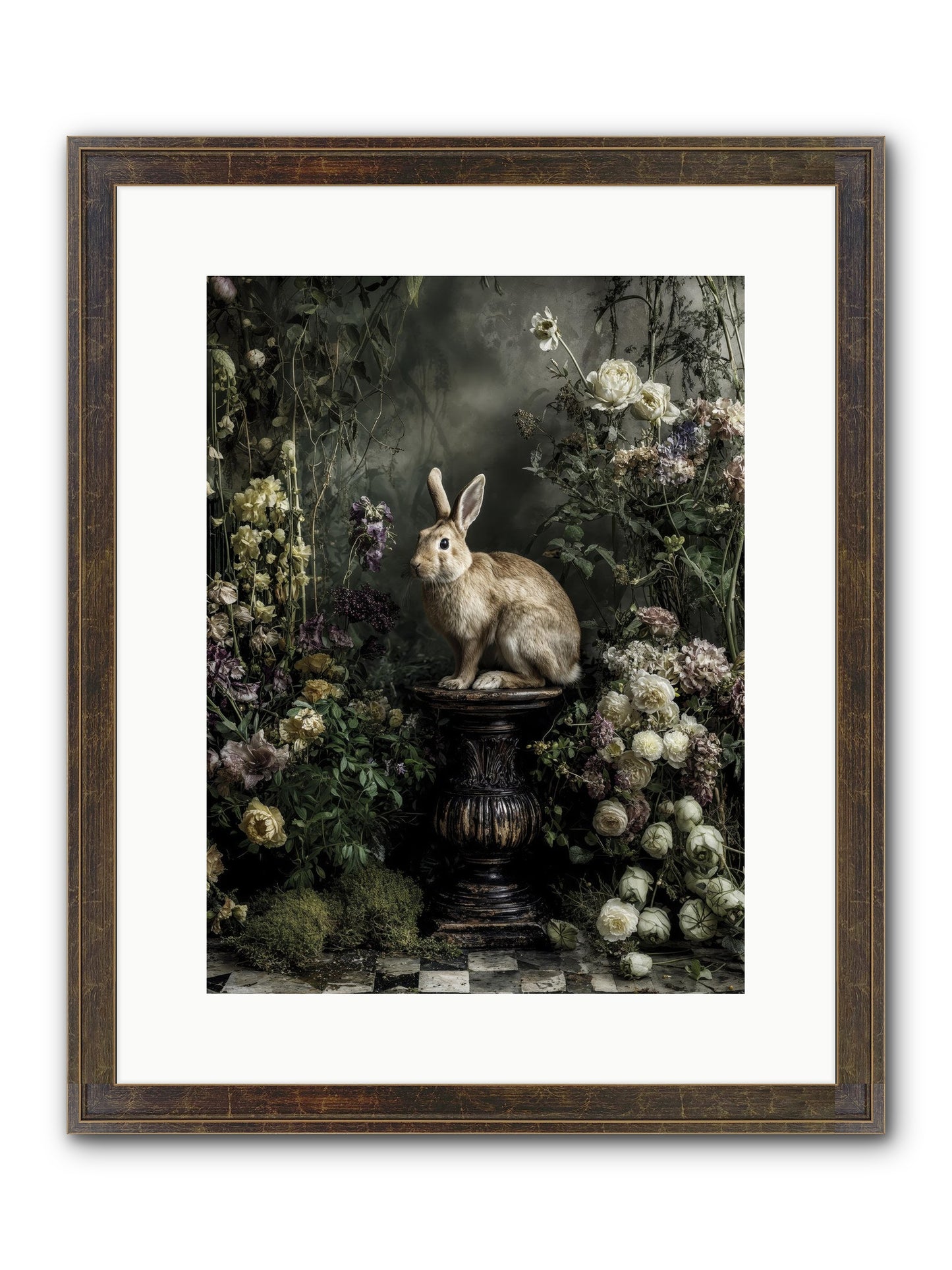 Where Angels Converge Framed Print - Slimwoods Black/Gold 12x16