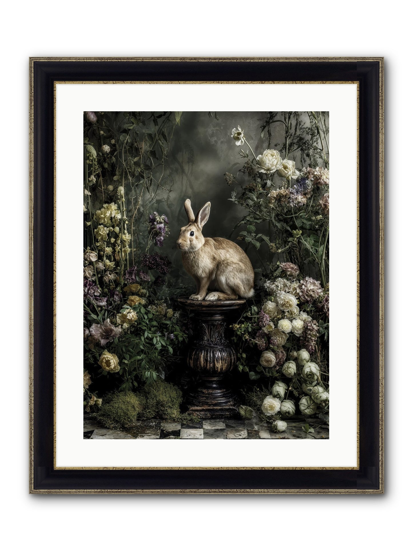 Where Angels Converge Framed Print - Black & Gold 18x24