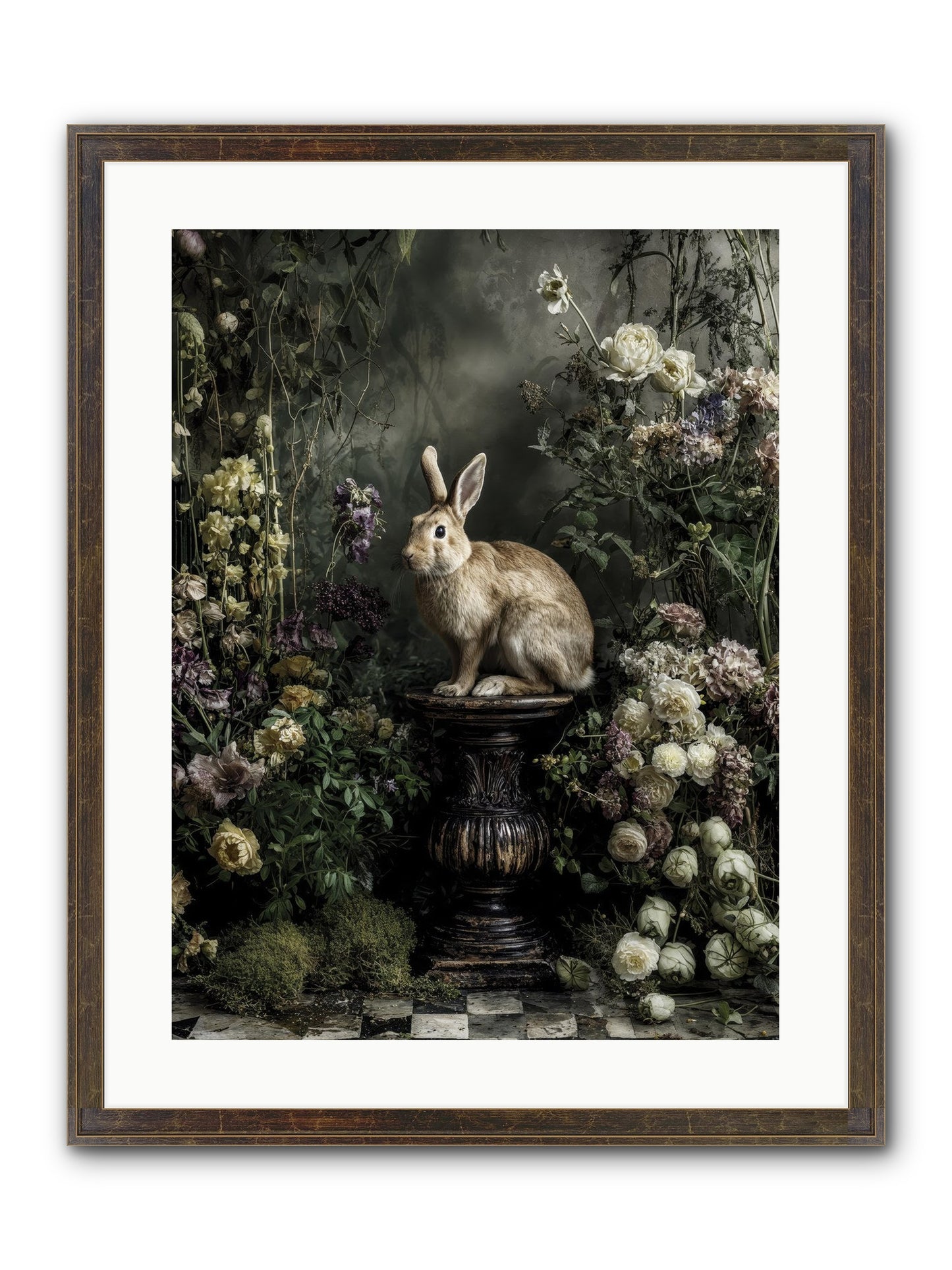 Where Angels Converge Framed Print - Slimwoods Black/Gold 18x24