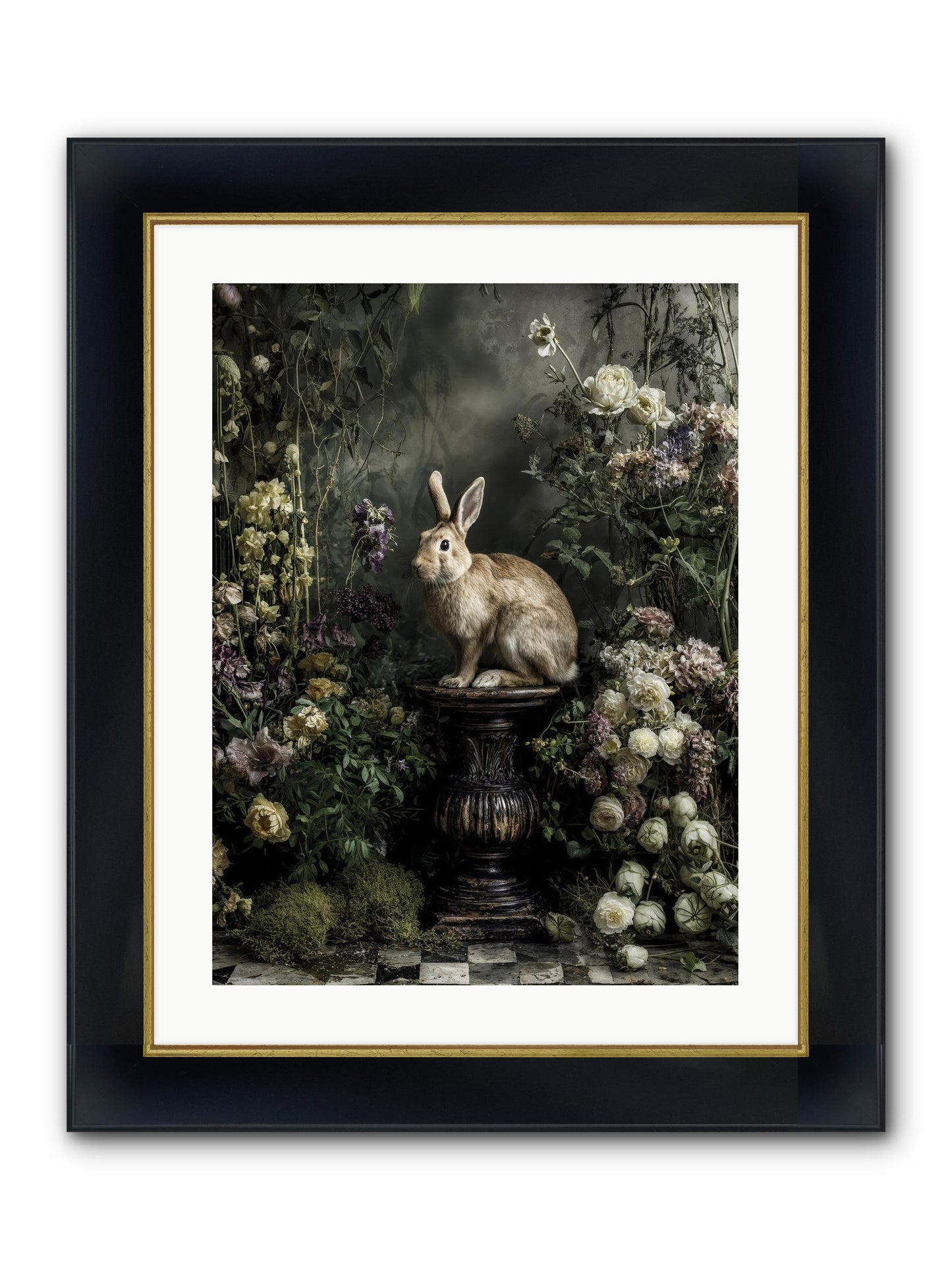 Where Angels Converge Framed Print - Wide Black w/Gold 18x24