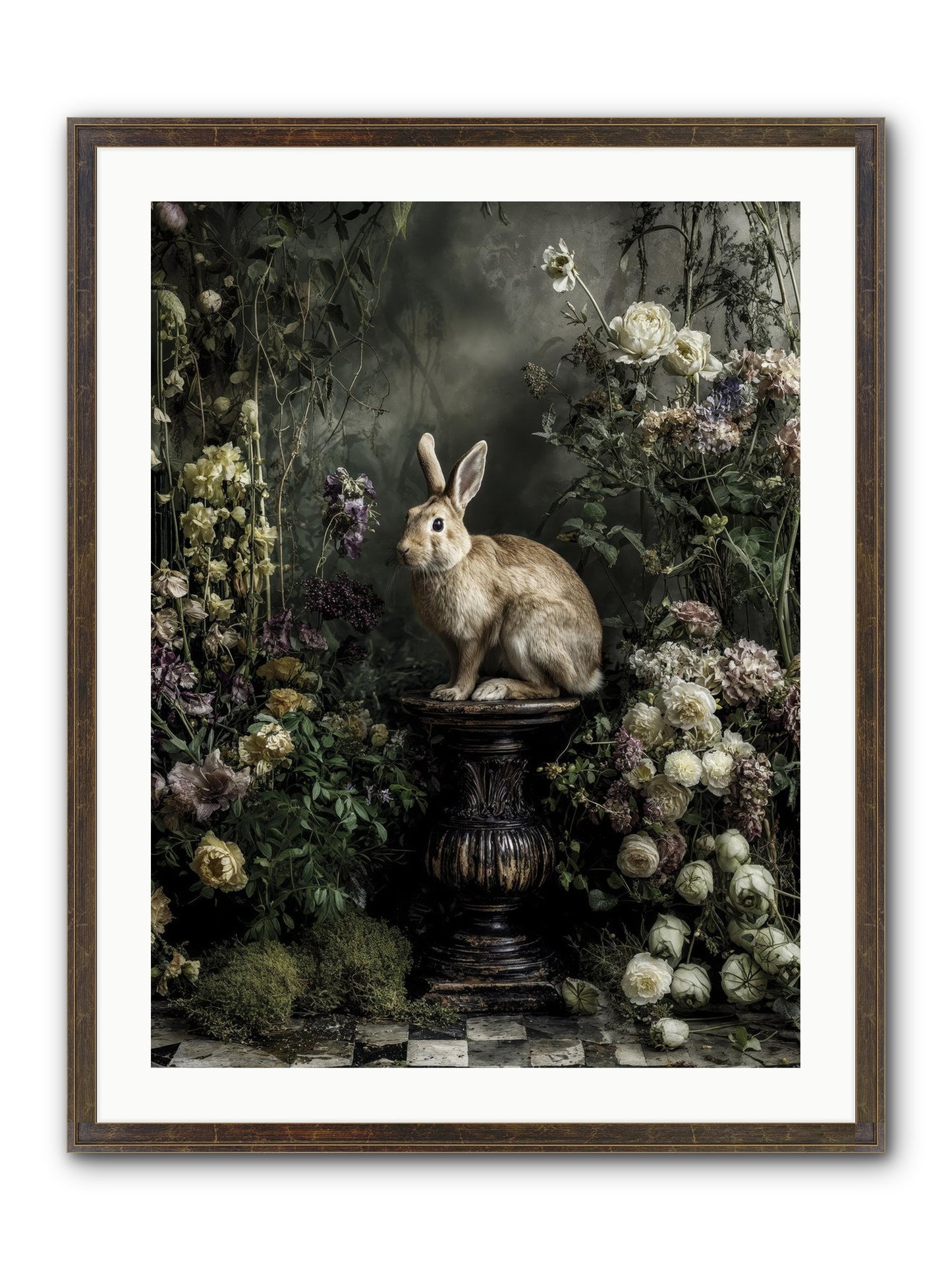 Where Angels Converge Framed Print - Slimwoods Black/Gold 24x32