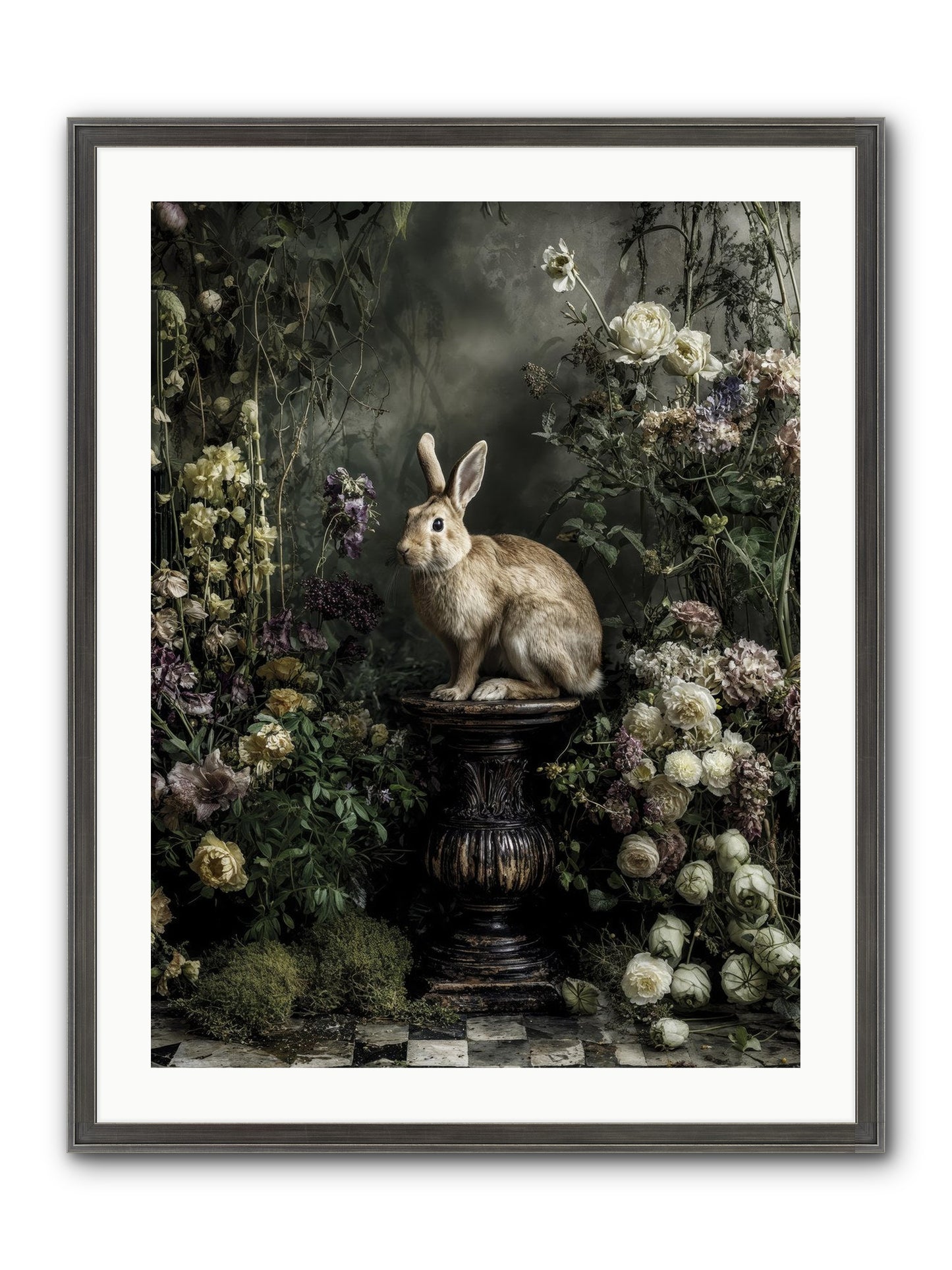 Where Angels Converge Framed Print - Slimwoods Black/Silver 24x32