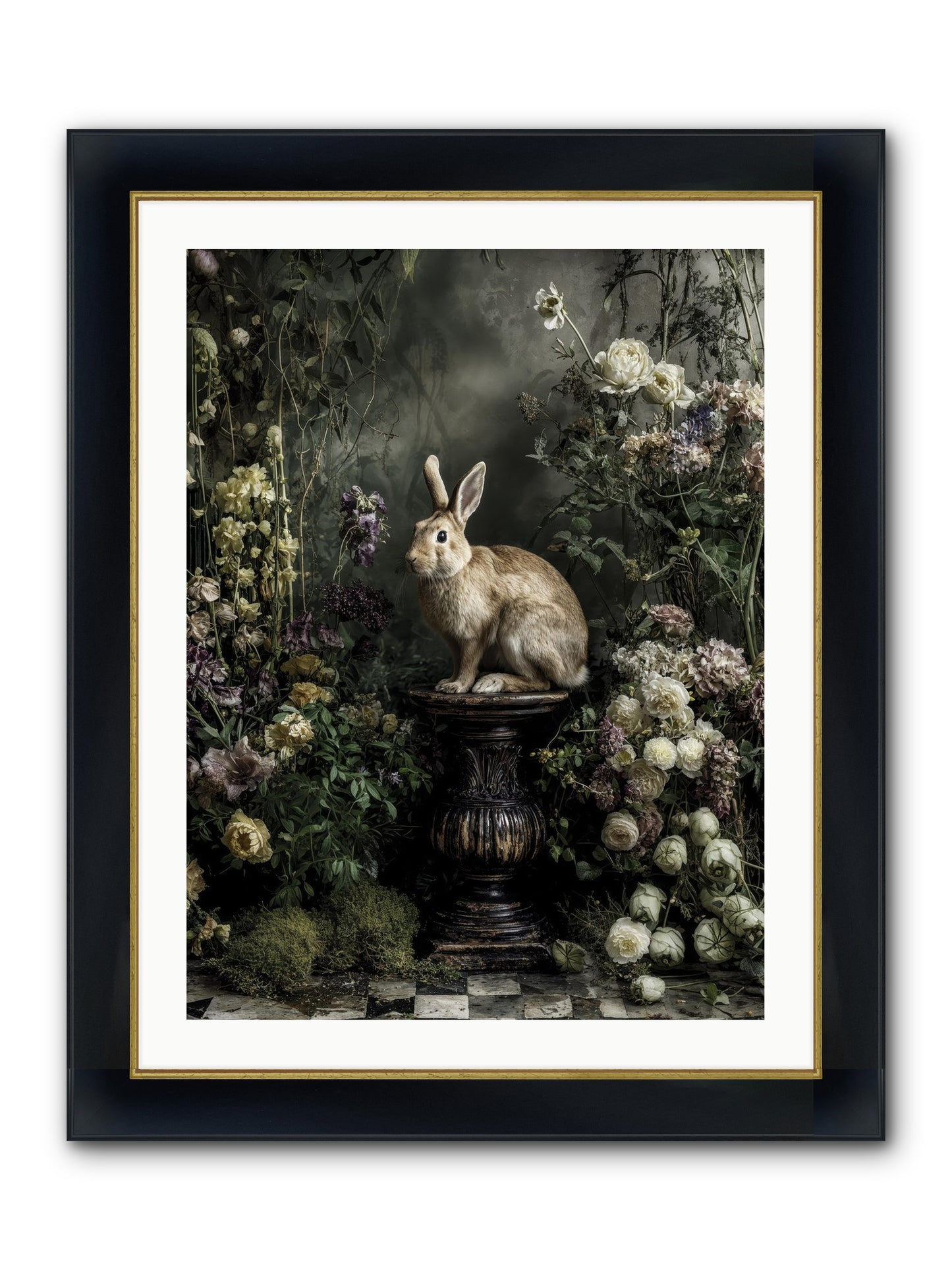 Where Angels Converge Framed Print - Wide Black w/Gold 24x32