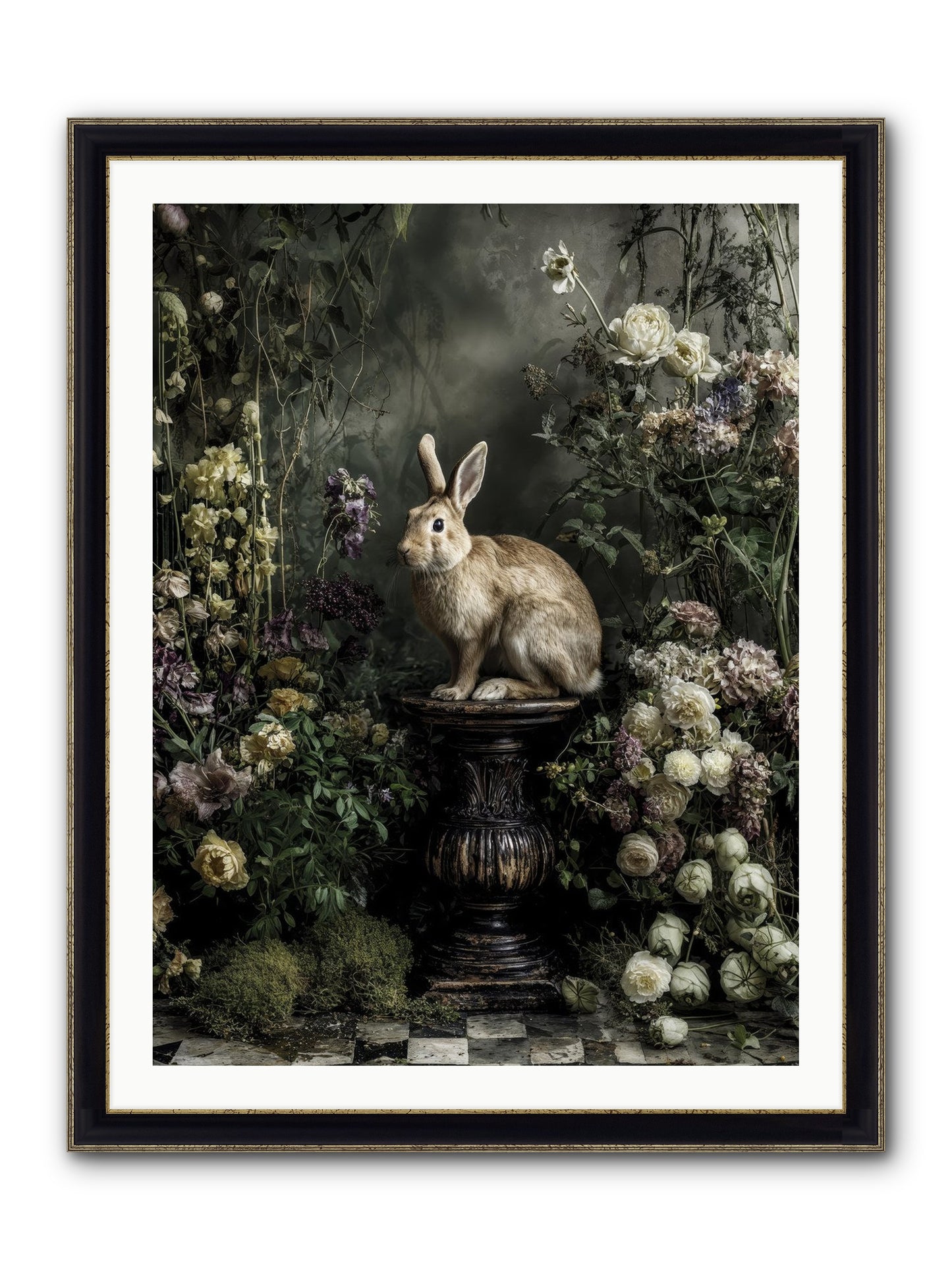 Where Angels Converge Framed Print - Black & Gold 30x40