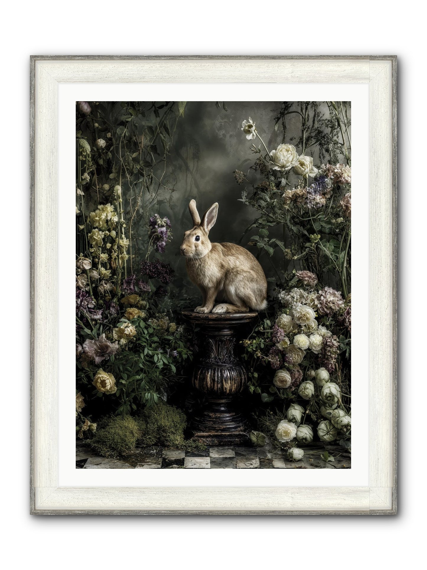 Where Angels Converge Framed Print - Driftwood White 30x40