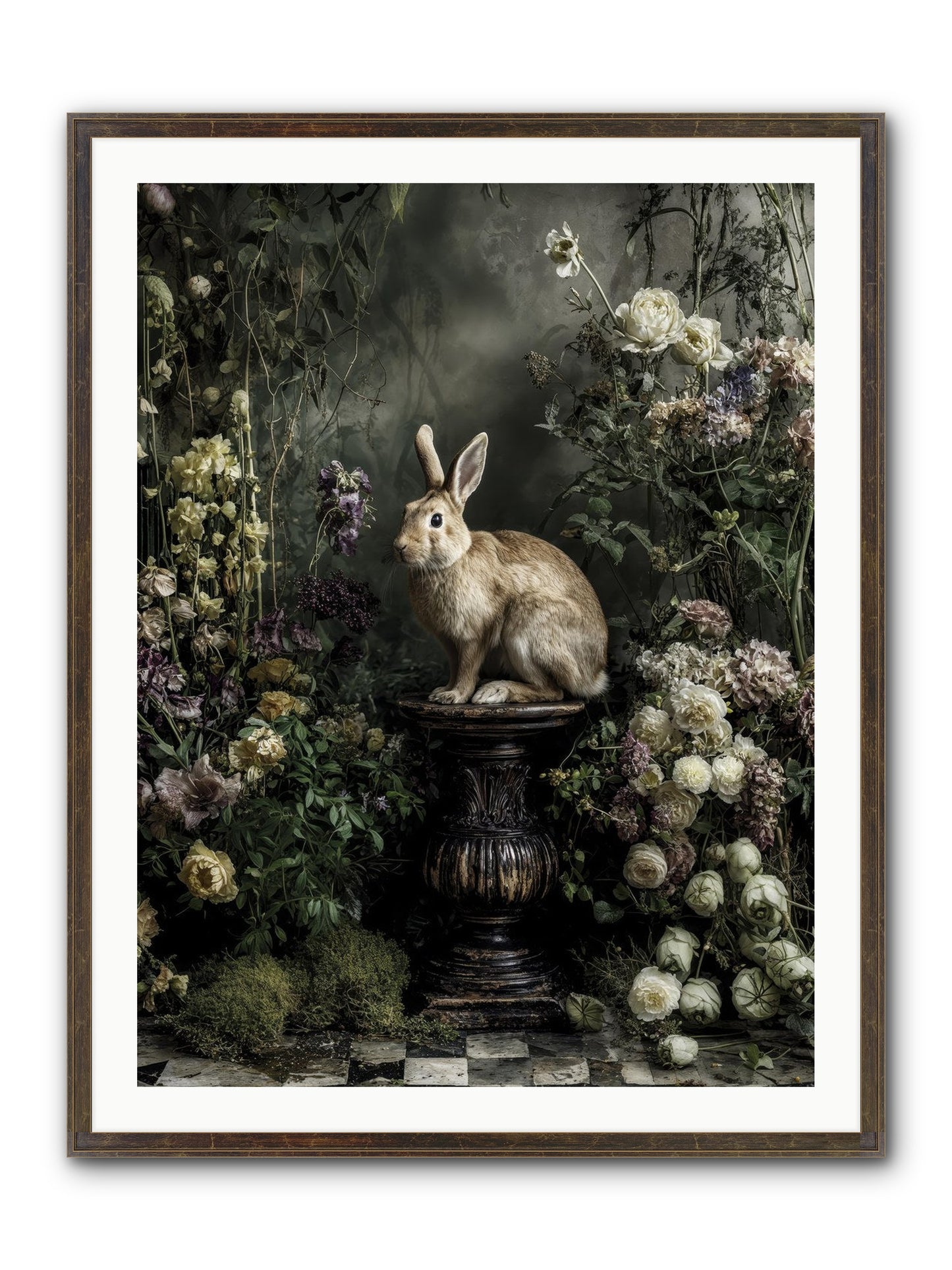 Where Angels Converge Framed Print - Slimwoods Black/Gold 30x40