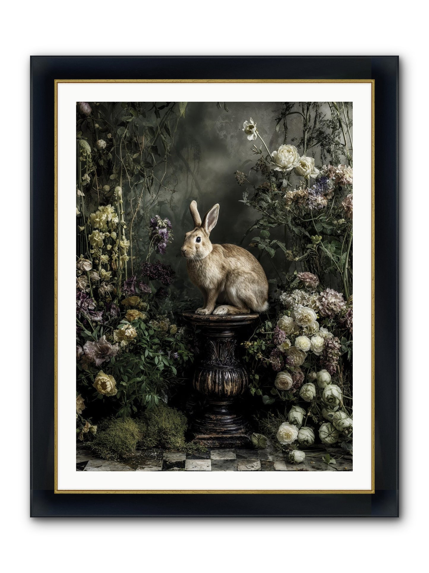 Where Angels Converge Framed Print - Wide Black w/Gold 30x40