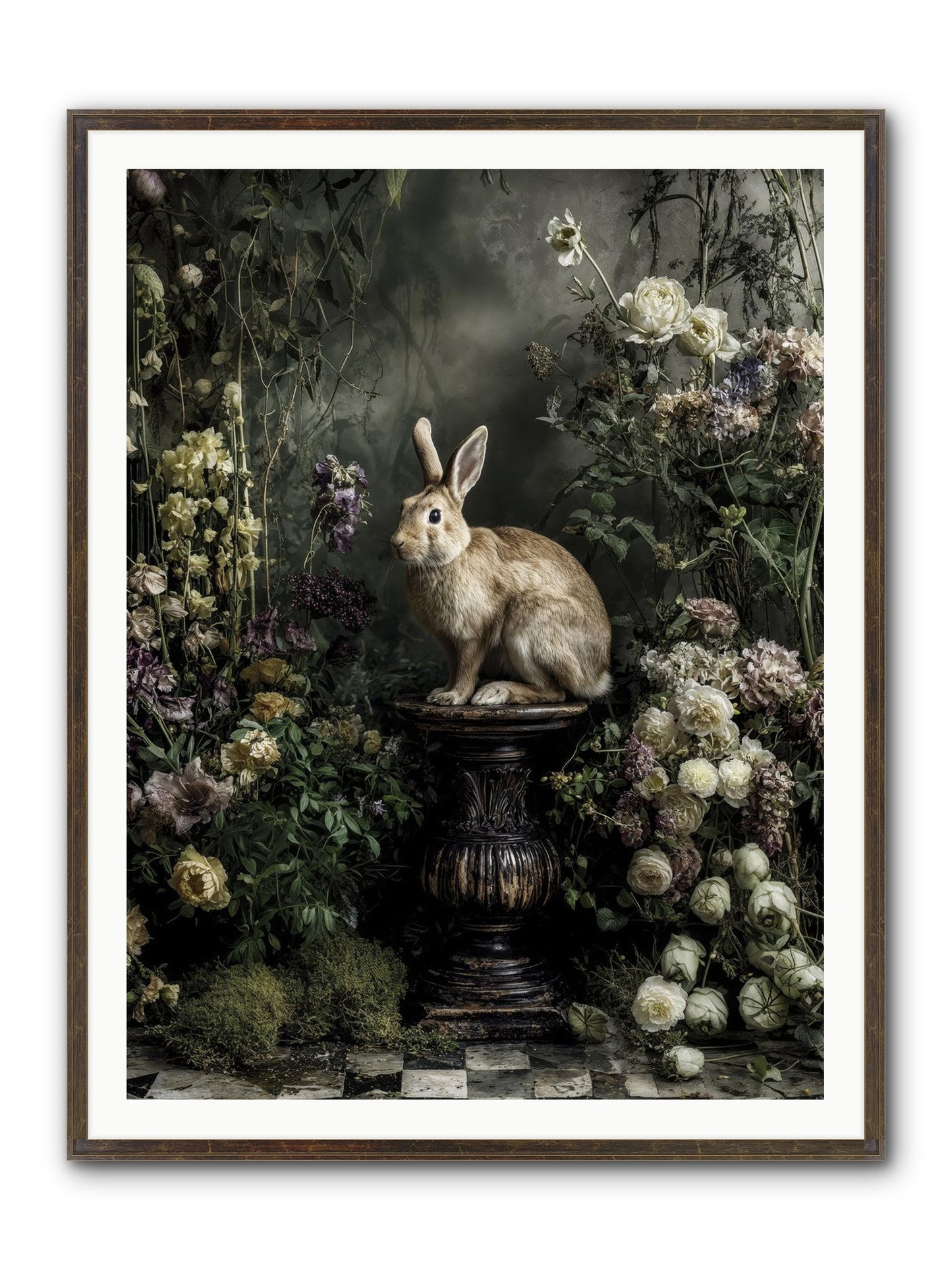 Where Angels Converge Framed Print - Slimwoods Black/Gold 36x48