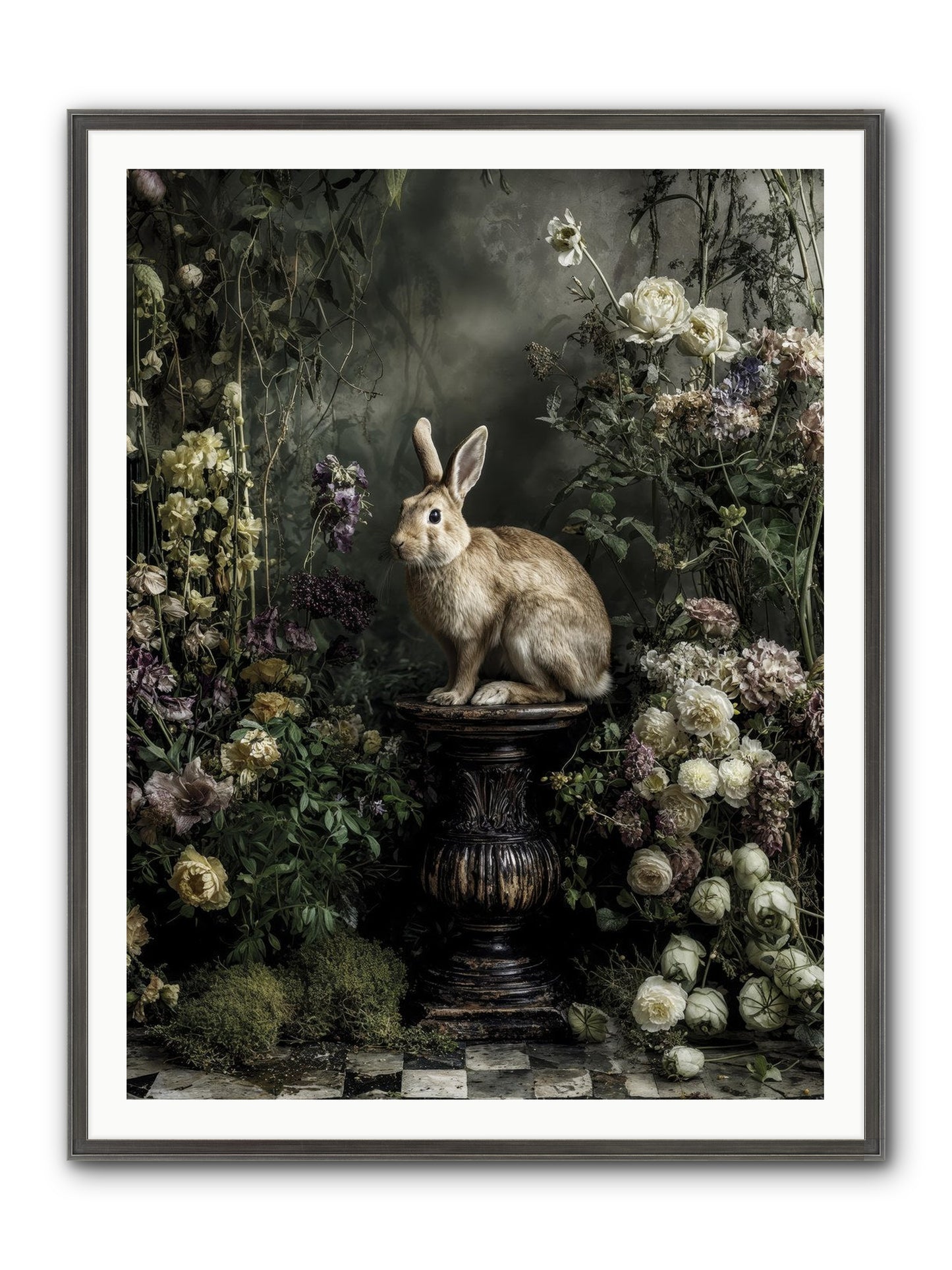 Where Angels Converge Framed Print - Slimwoods Black/Silver 36x48