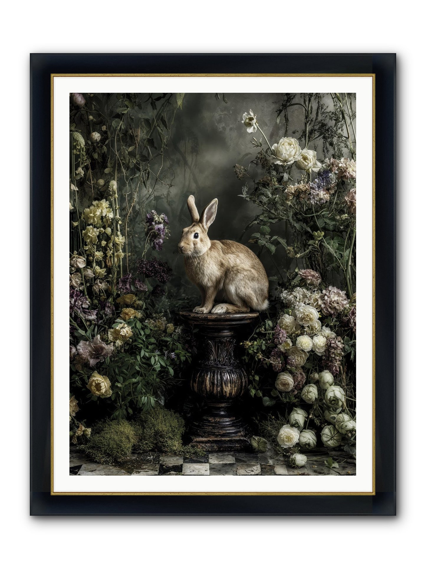Where Angels Converge Framed Print - Wide Black w/Gold 36x48