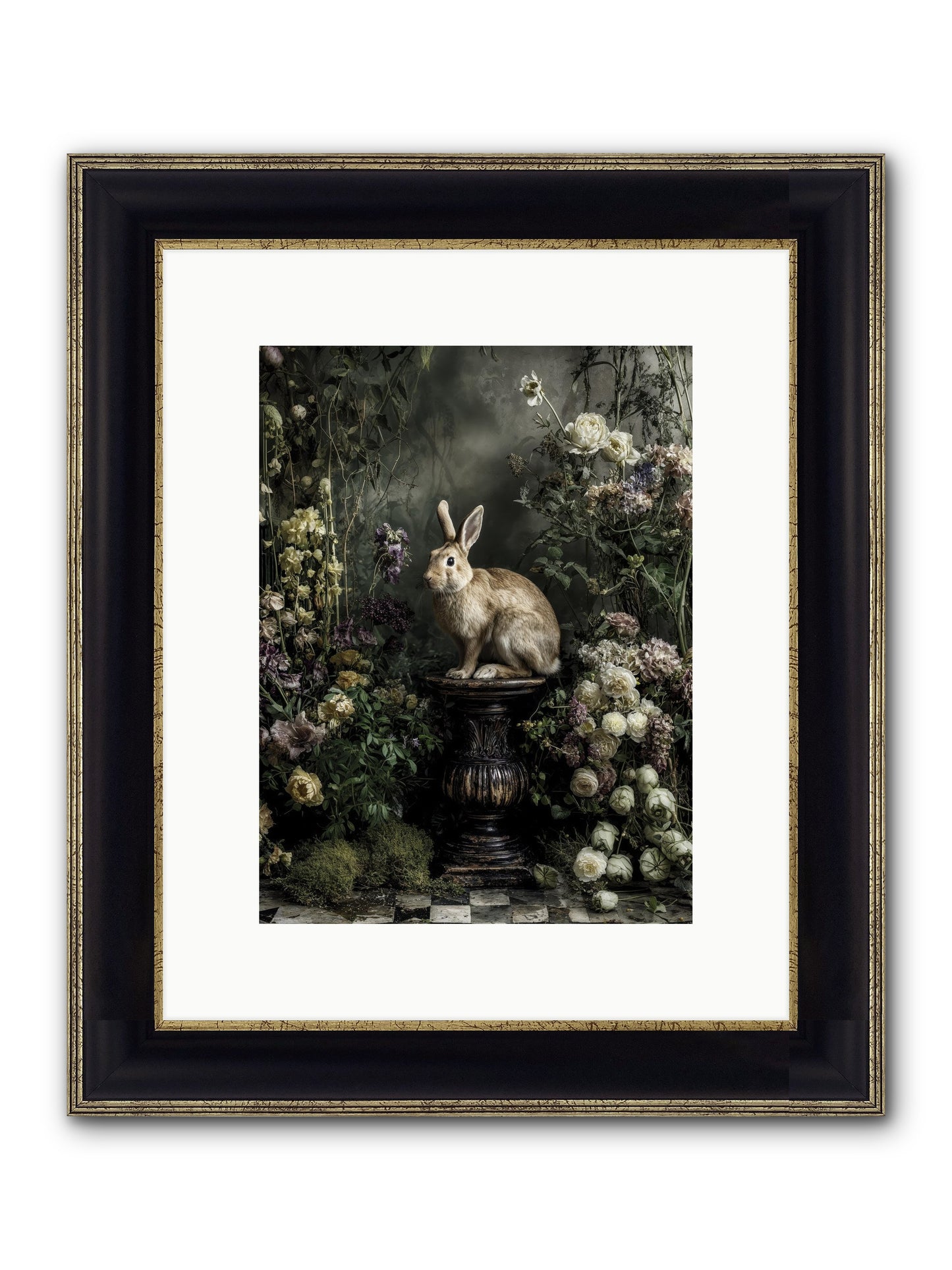Where Angels Converge Framed Print - Black & Gold 9x12