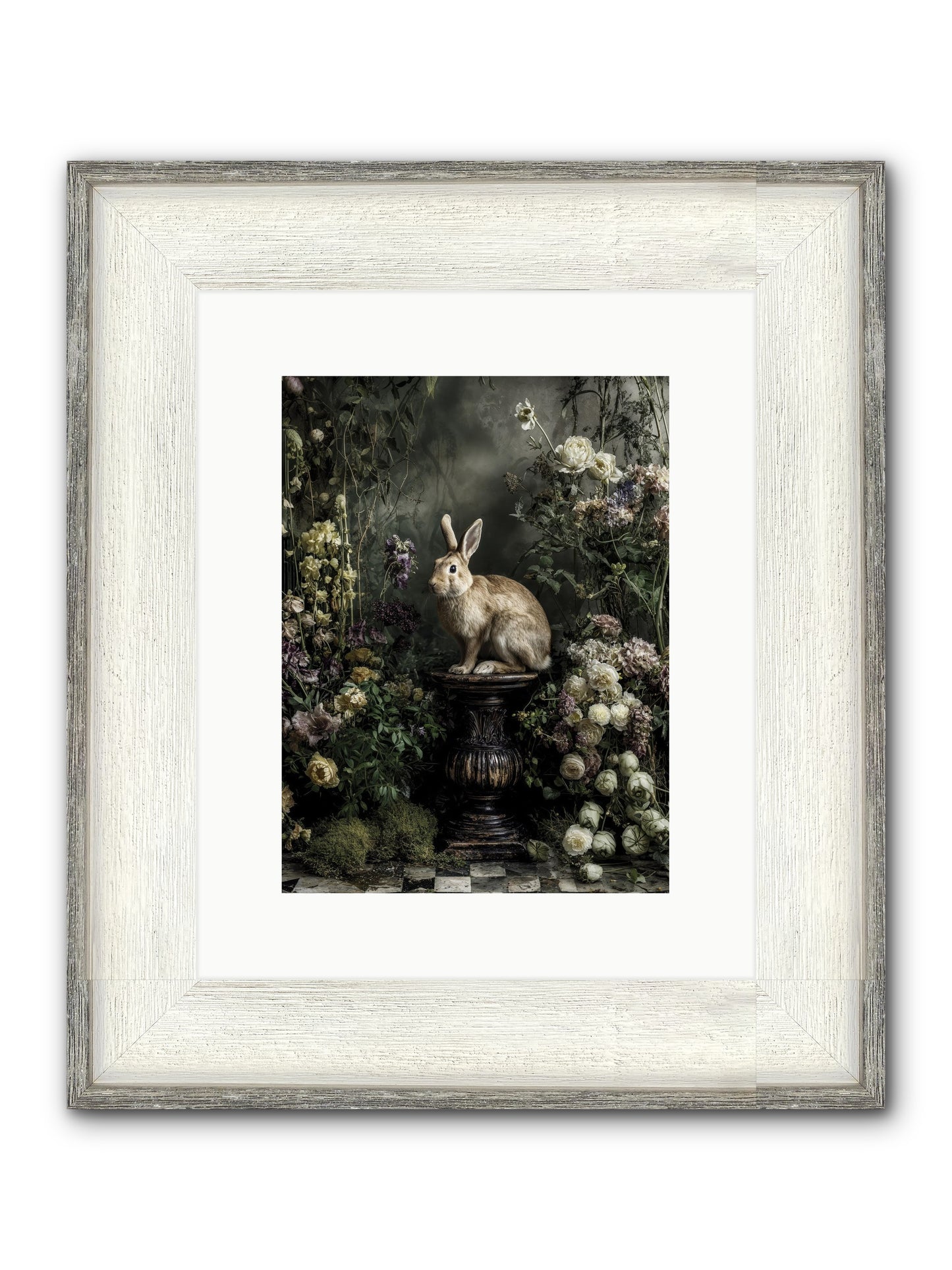 Where Angels Converge Framed Print - Driftwood White 9x12
