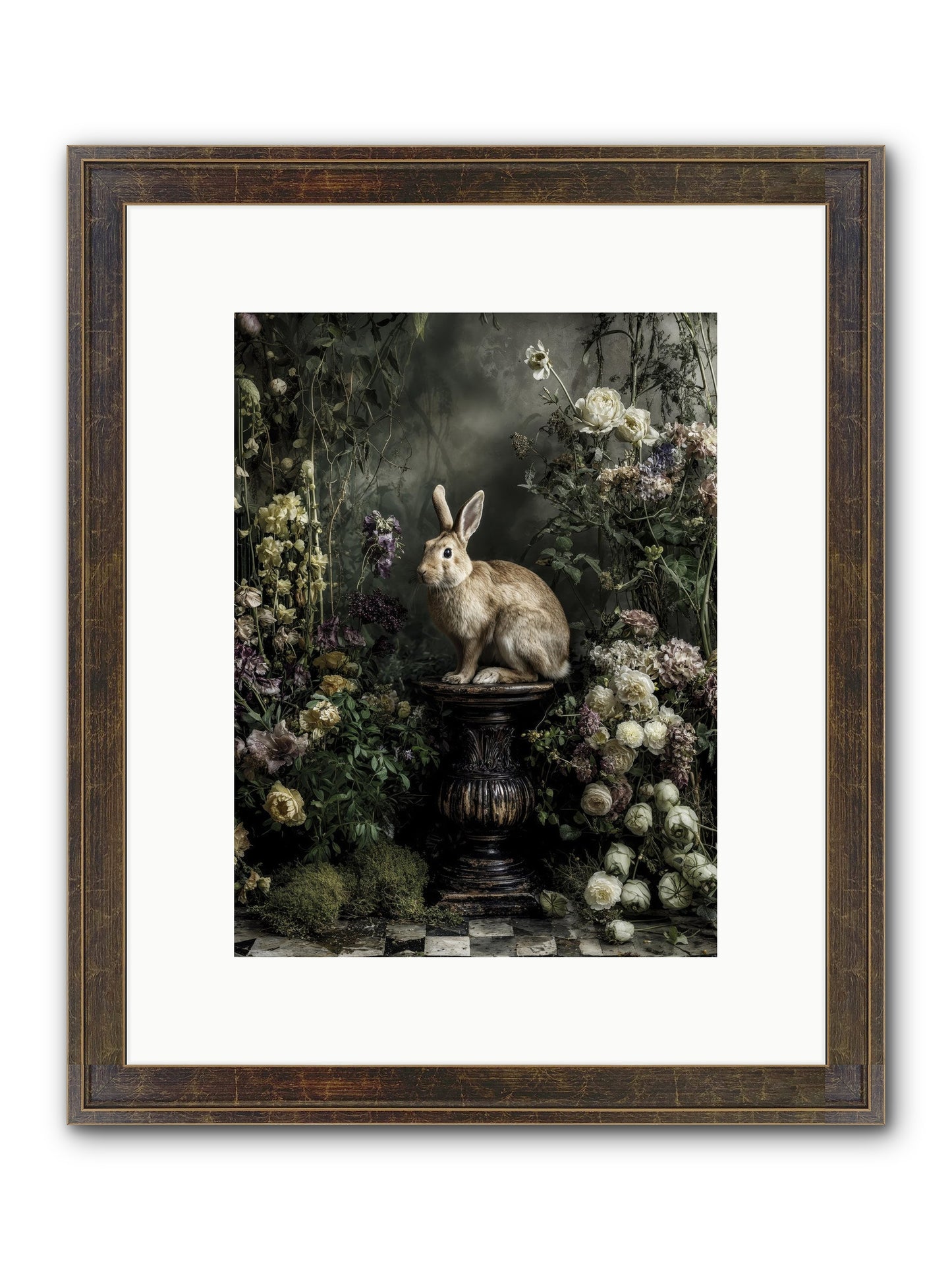 Where Angels Converge Framed Print - Slimwoods Black/Gold 9x12