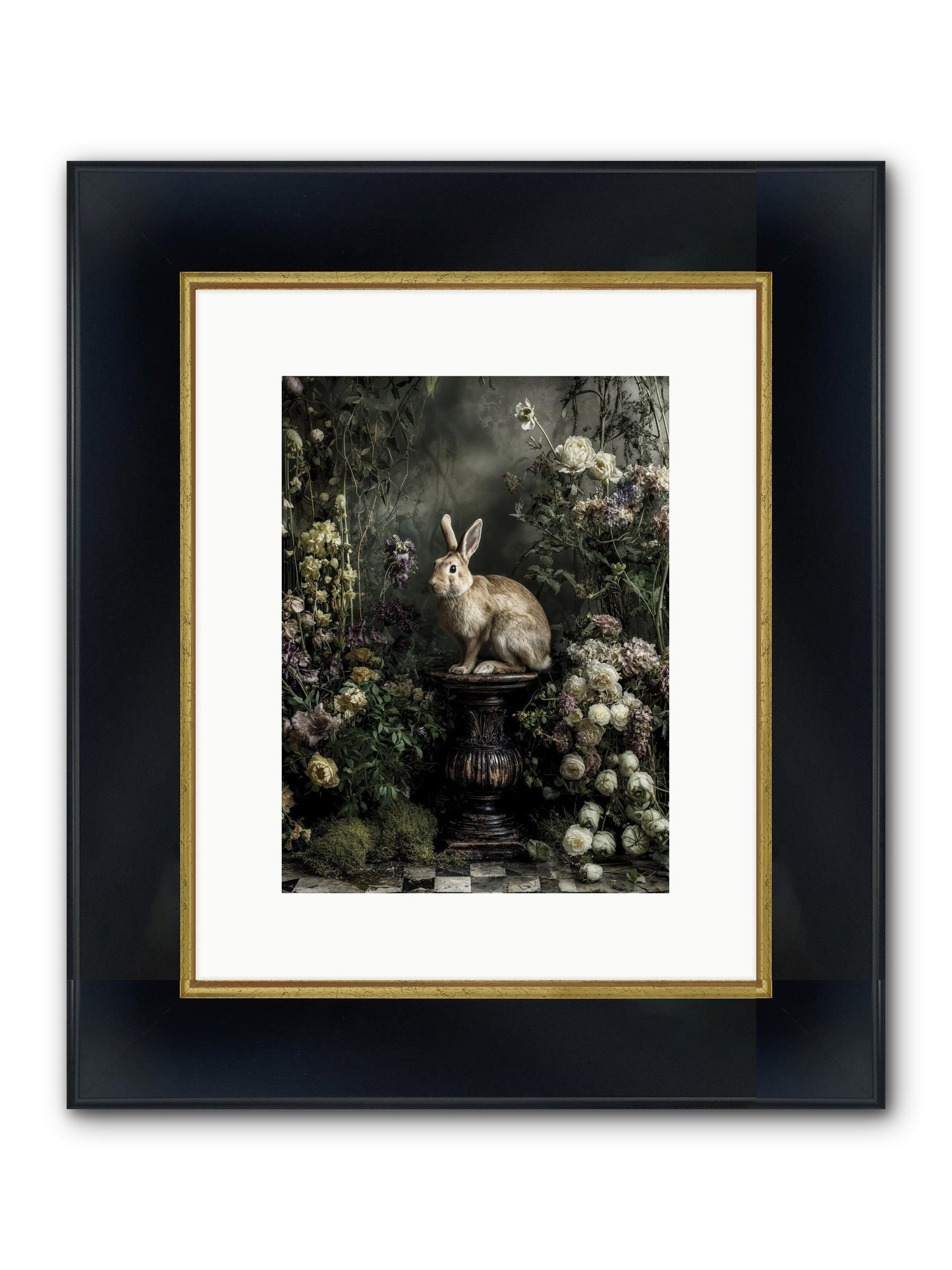 Where Angels Converge Framed Print - Wide Black w/Gold 9x12