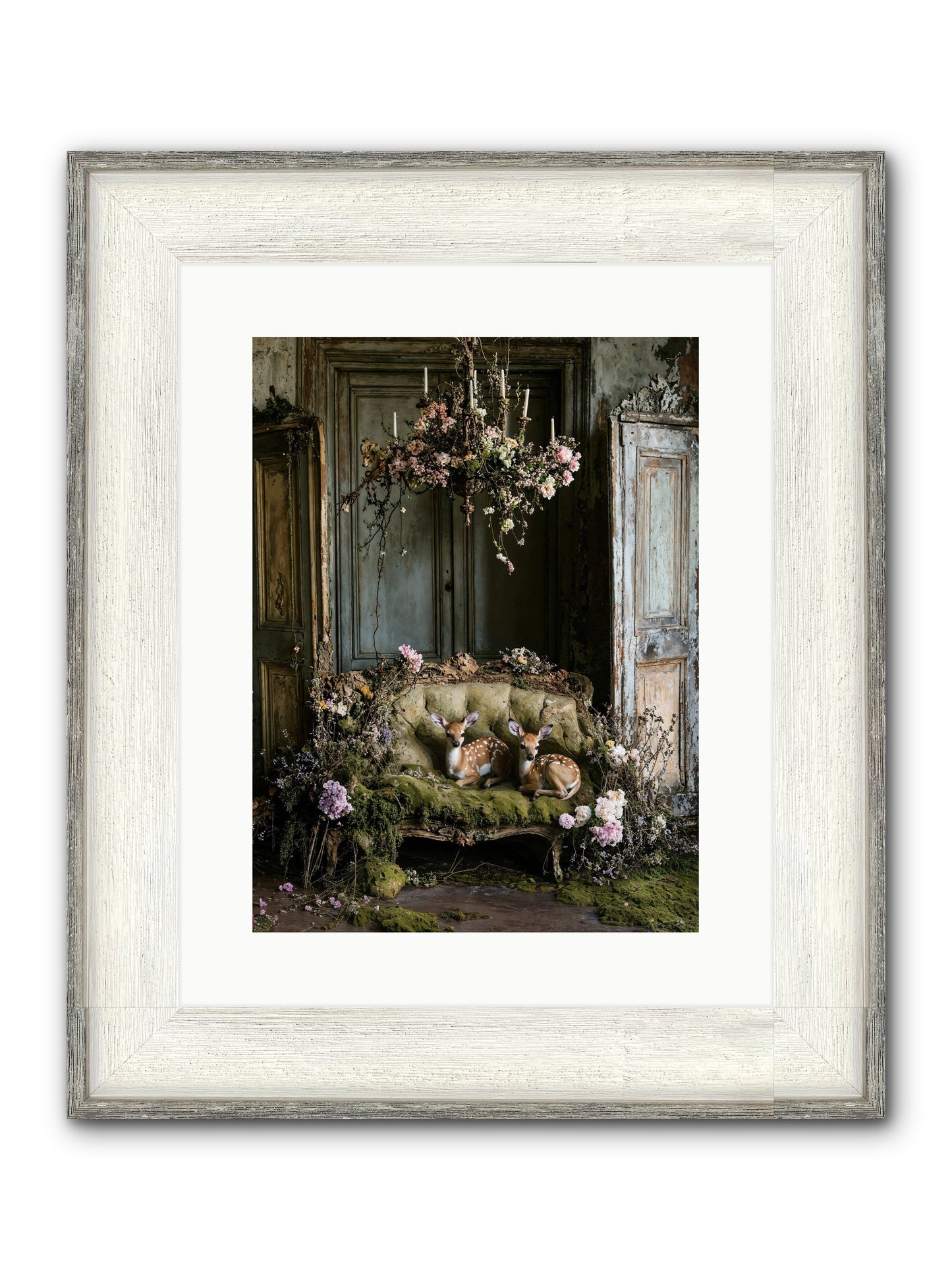 Where Angels Rest Framed Print - Driftwood White 12x16