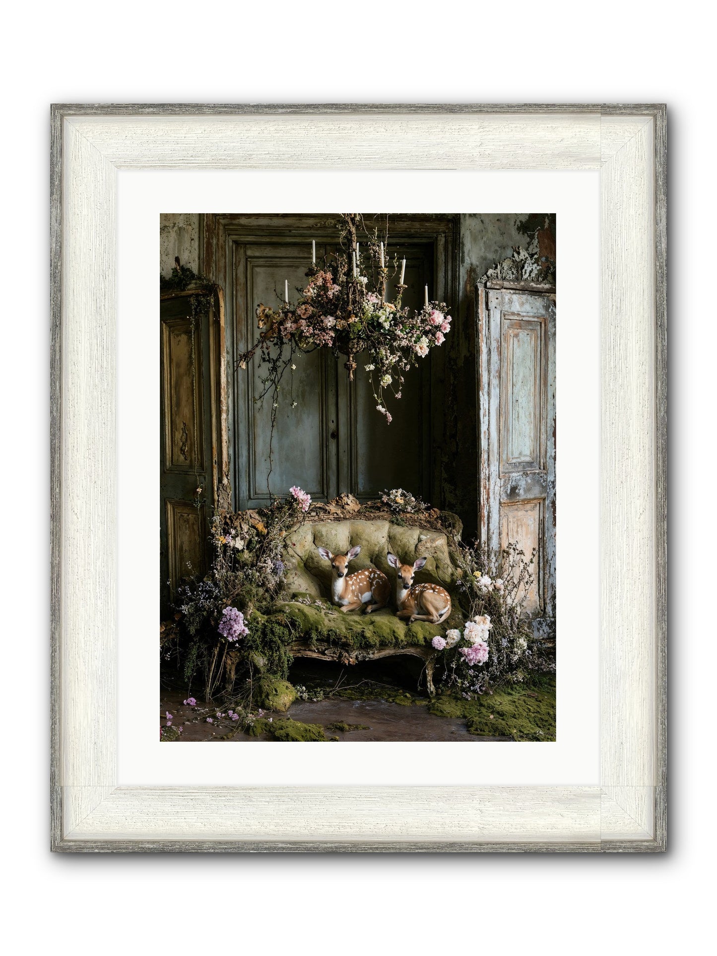 Where Angels Rest Framed Print - Driftwood White 18x24