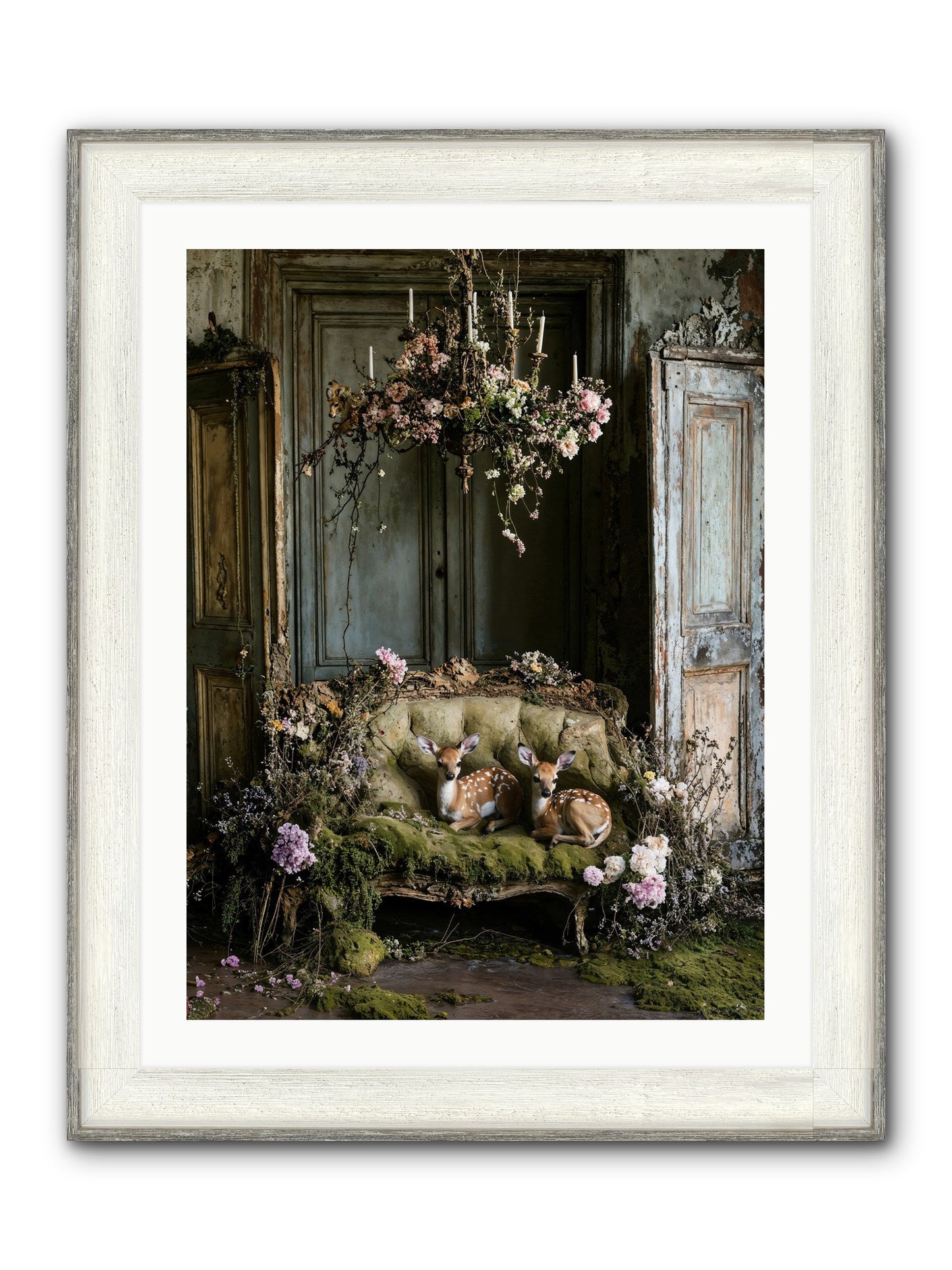 Where Angels Rest Framed Print - Driftwood White 24x32