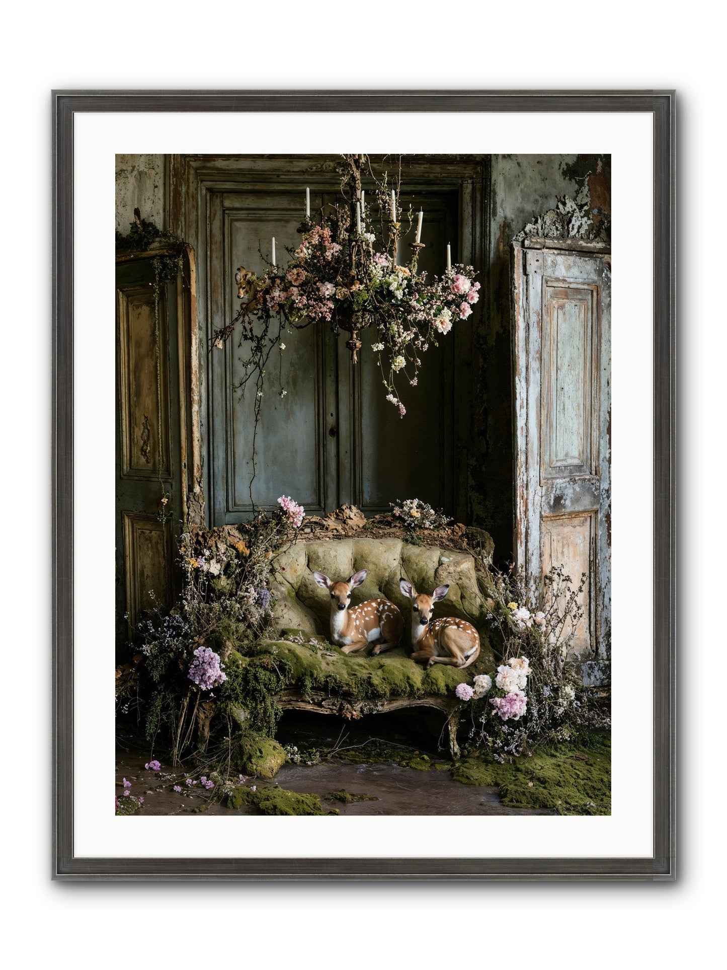 Where Angels Rest Framed Print - Slimwoods Black/Silver 24x32
