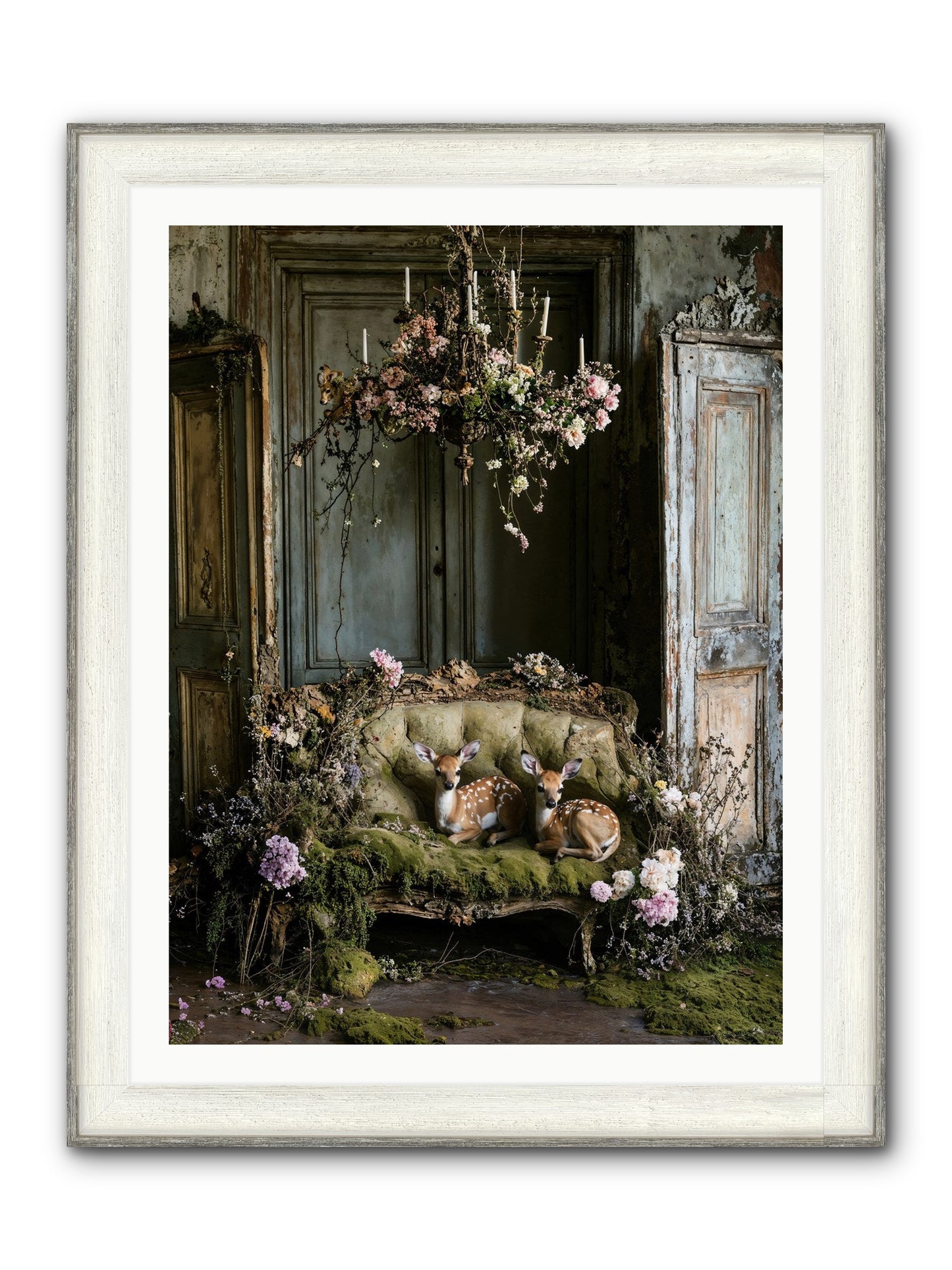 Where Angels Rest Framed Print - Driftwood White 30x40