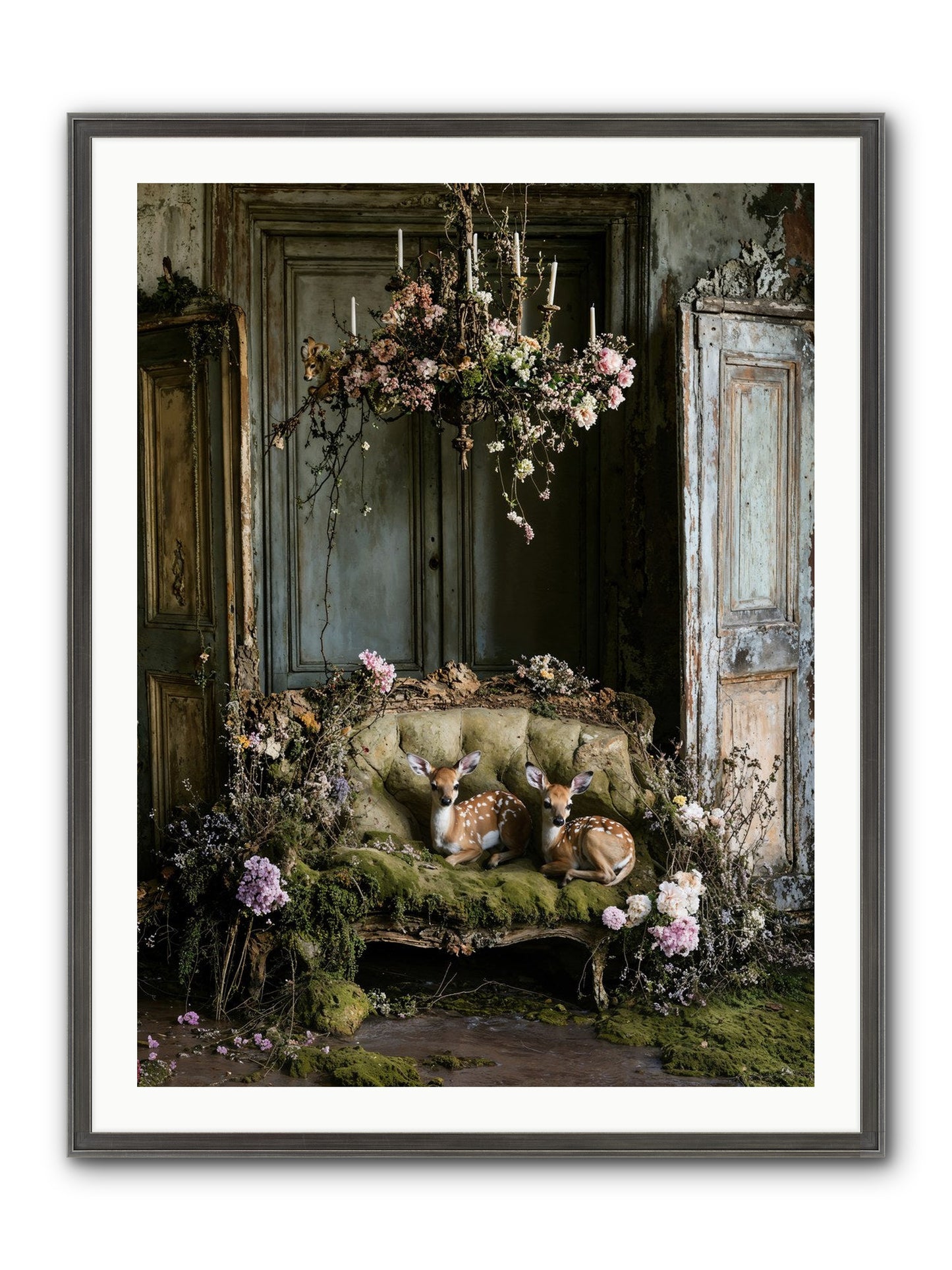 Where Angels Rest Framed Print - Slimwoods Black/Silver 30x40