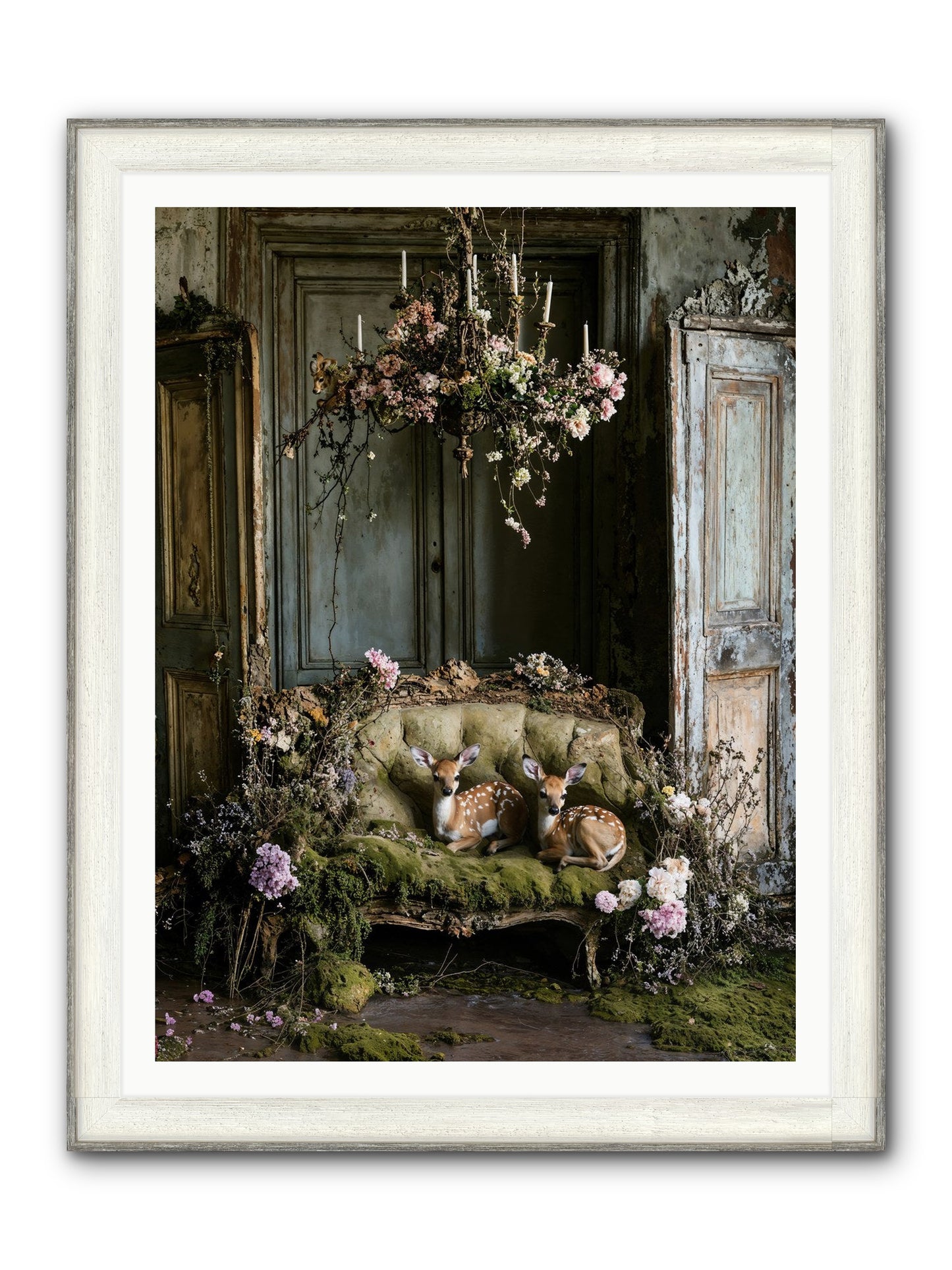 Where Angels Rest Framed Print - Driftwood White 36x48