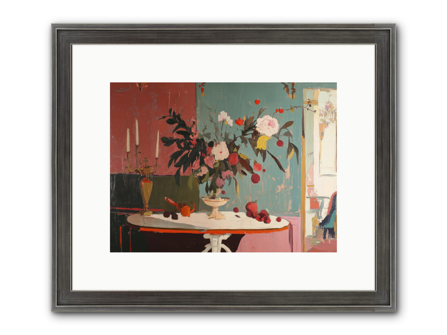 Where Blossoms Linger Framed Print - Slimwoods Black/Silver 12x9