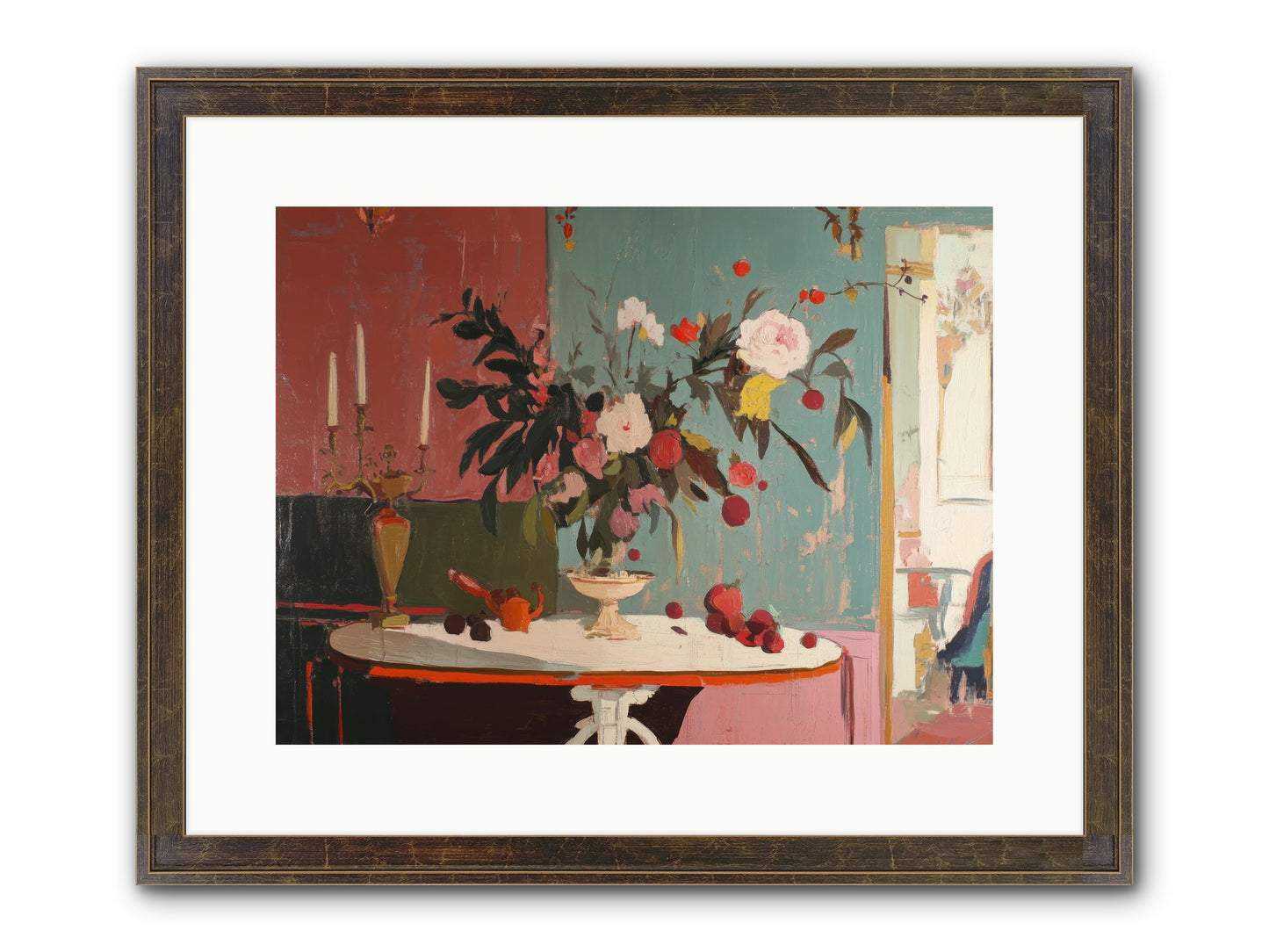 Where Blossoms Linger Framed Print - Slimwoods Black/Gold 16x12