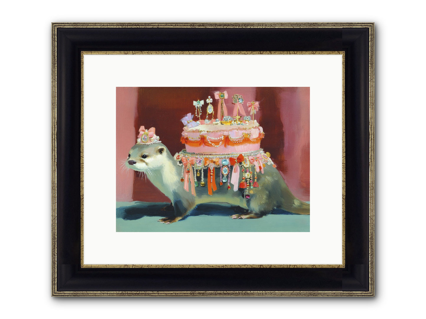 Where Joy Lives Forever Framed Print - Black & Gold 12x9