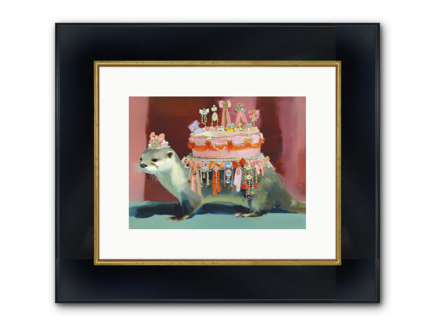 Where Joy Lives Forever Framed Print - Wide Black w/Gold 12x9