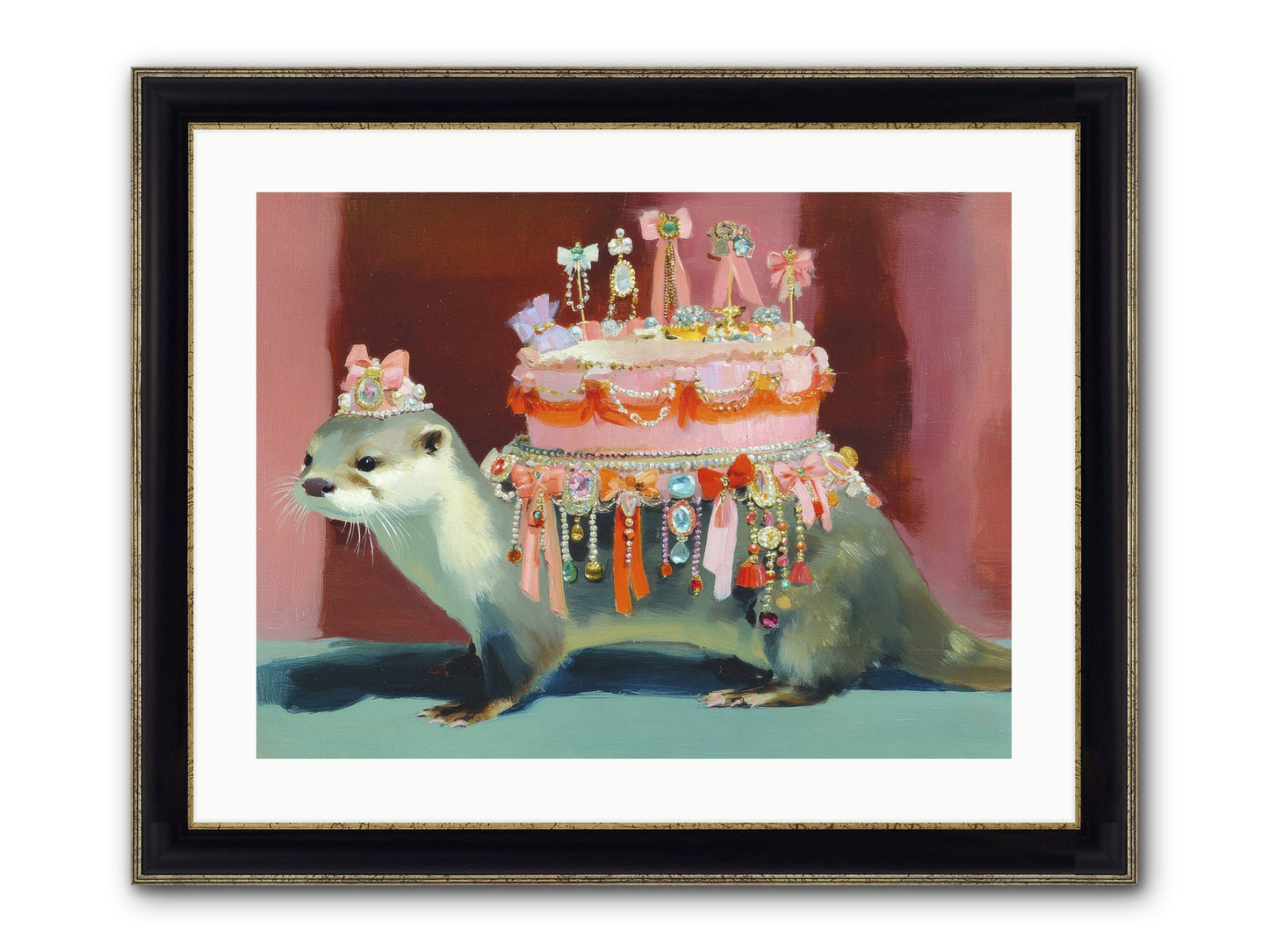Where Joy Lives Forever Framed Print - Black & Gold 24x18