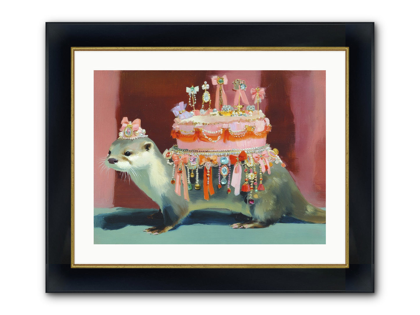 Where Joy Lives Forever Framed Print - Wide Black w/Gold 24x18