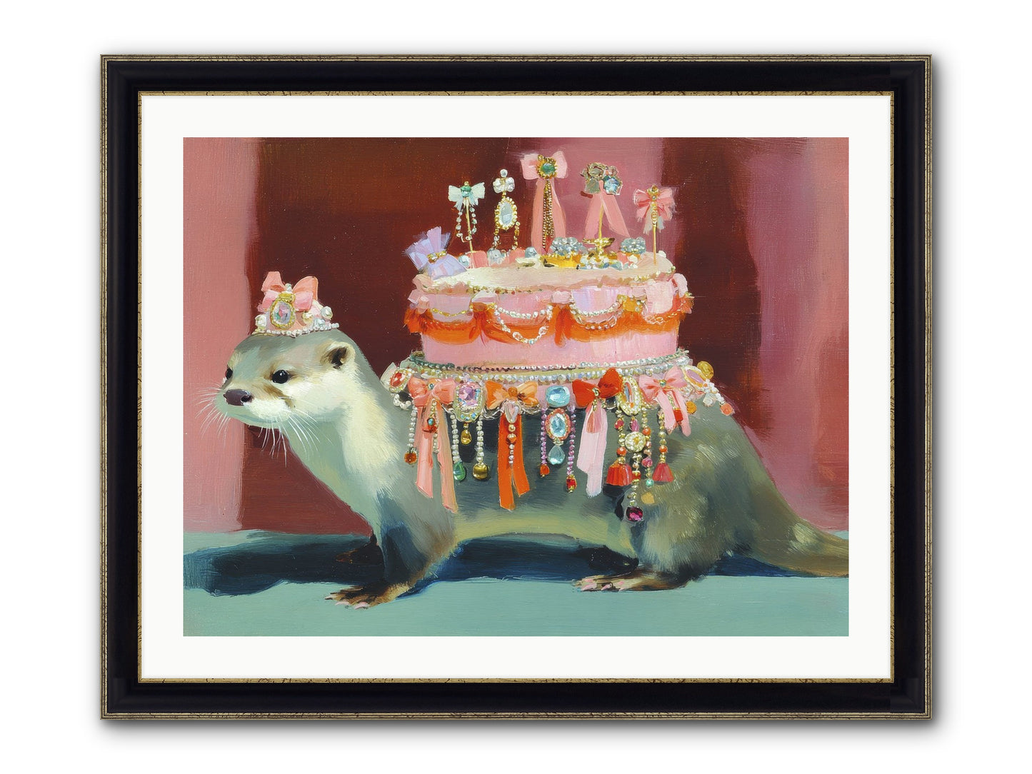 Where Joy Lives Forever Framed Print - Black & Gold 32x24