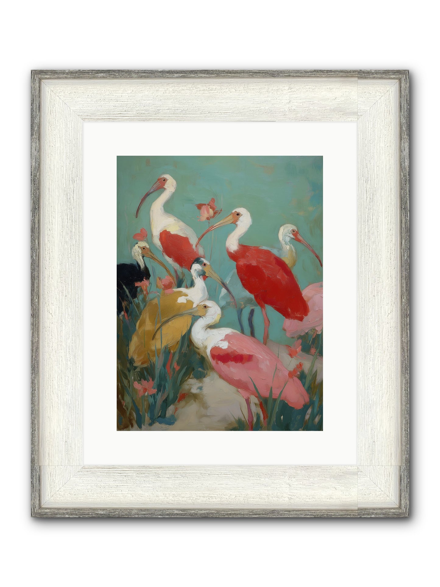 Where Land Meets Sea Framed Print - Driftwood White 12x16